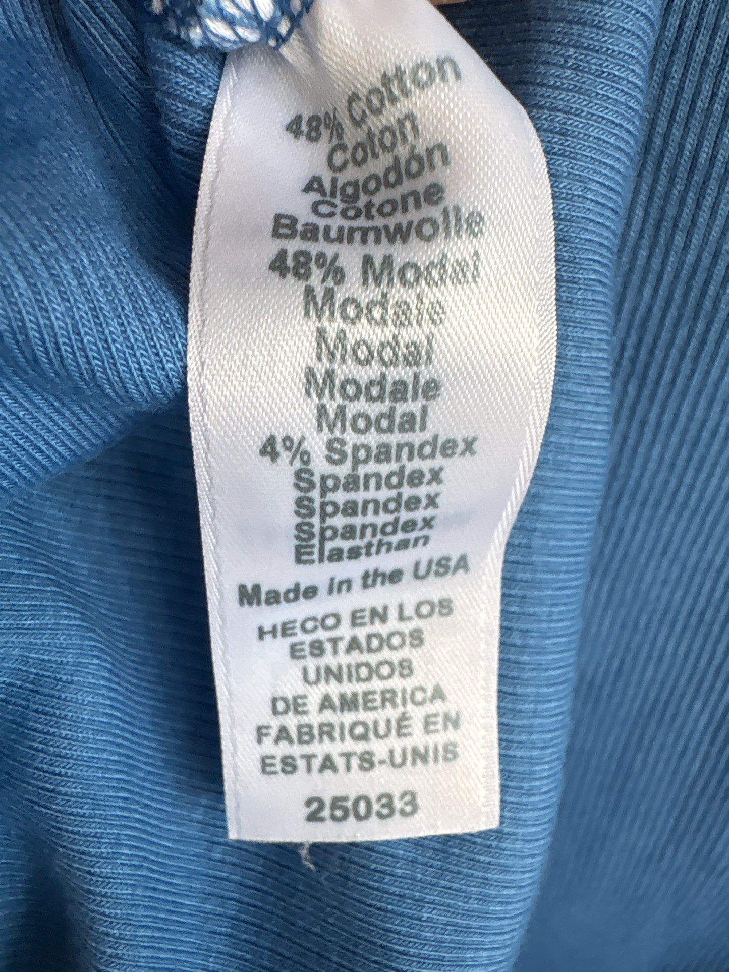 Michael Stars Size S Light Blue Ribbed Dress