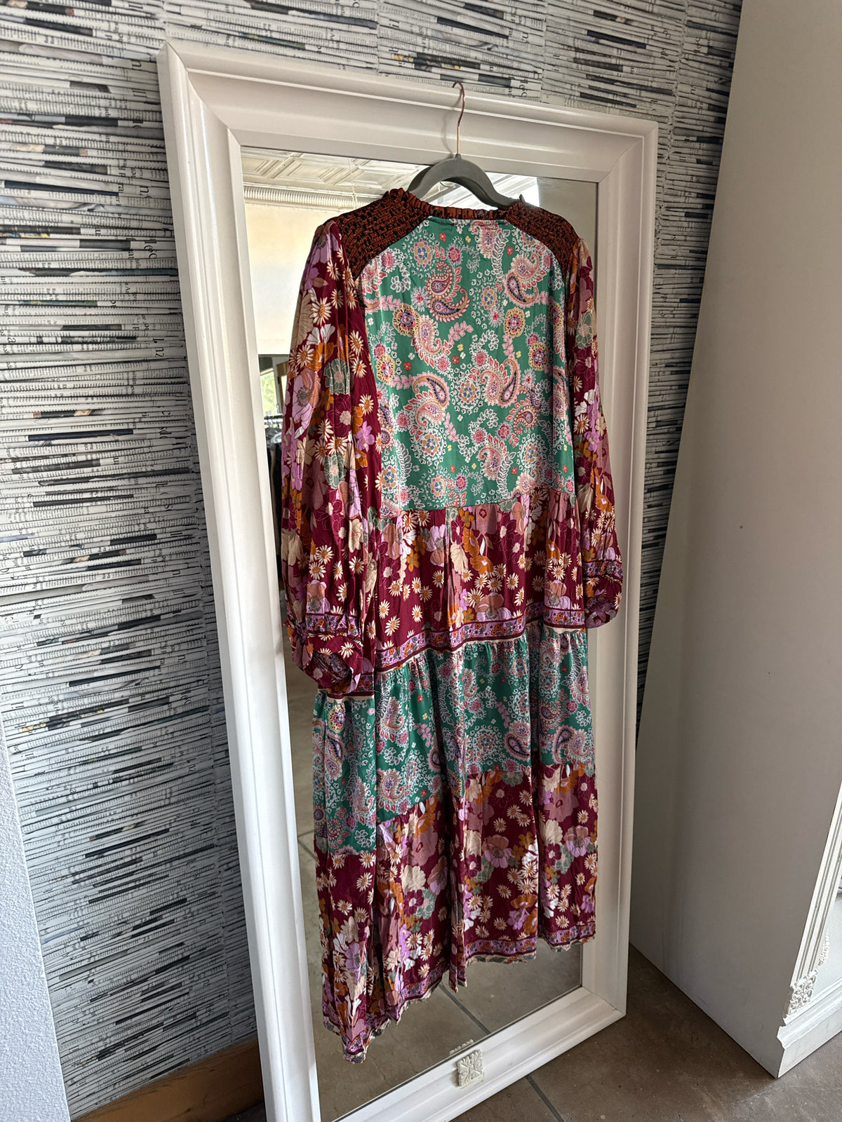 Umgee Size 2XL Green/Red/Multi Dress