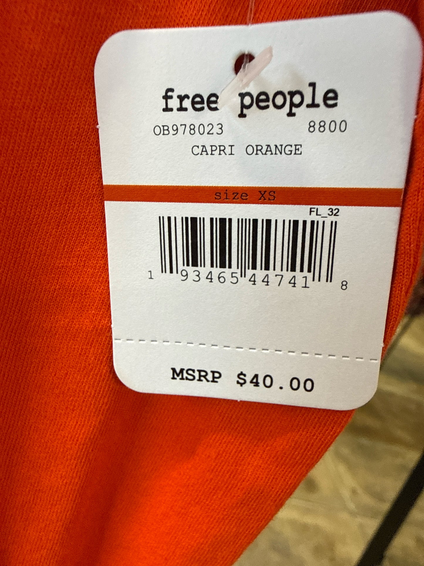 Intimately Size XS Orange Bodysuit
