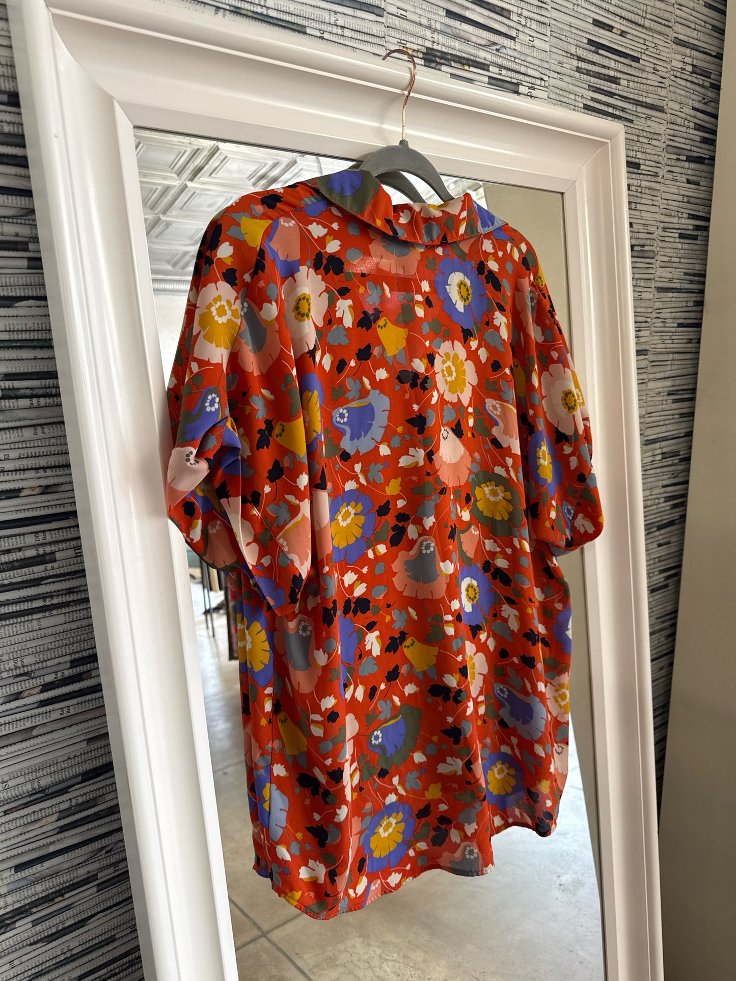 Cabi Size L Orange Top