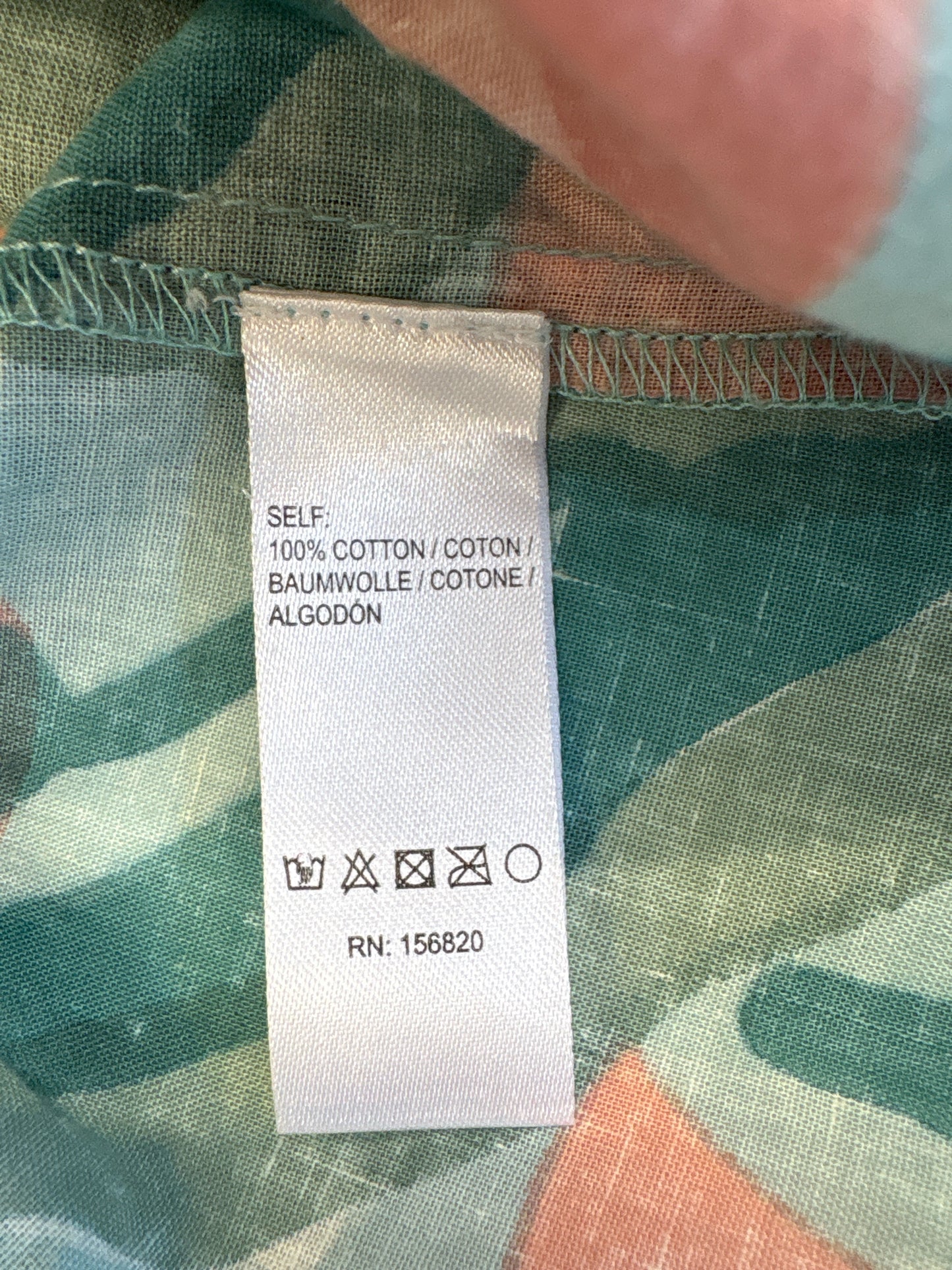 Allison Ny Size L Blue/Peach Tullip Top