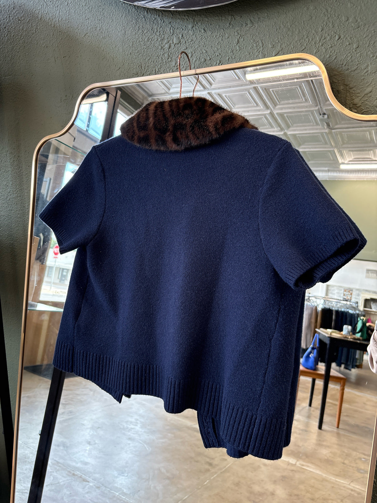 ZARA Size L Navy Sweater