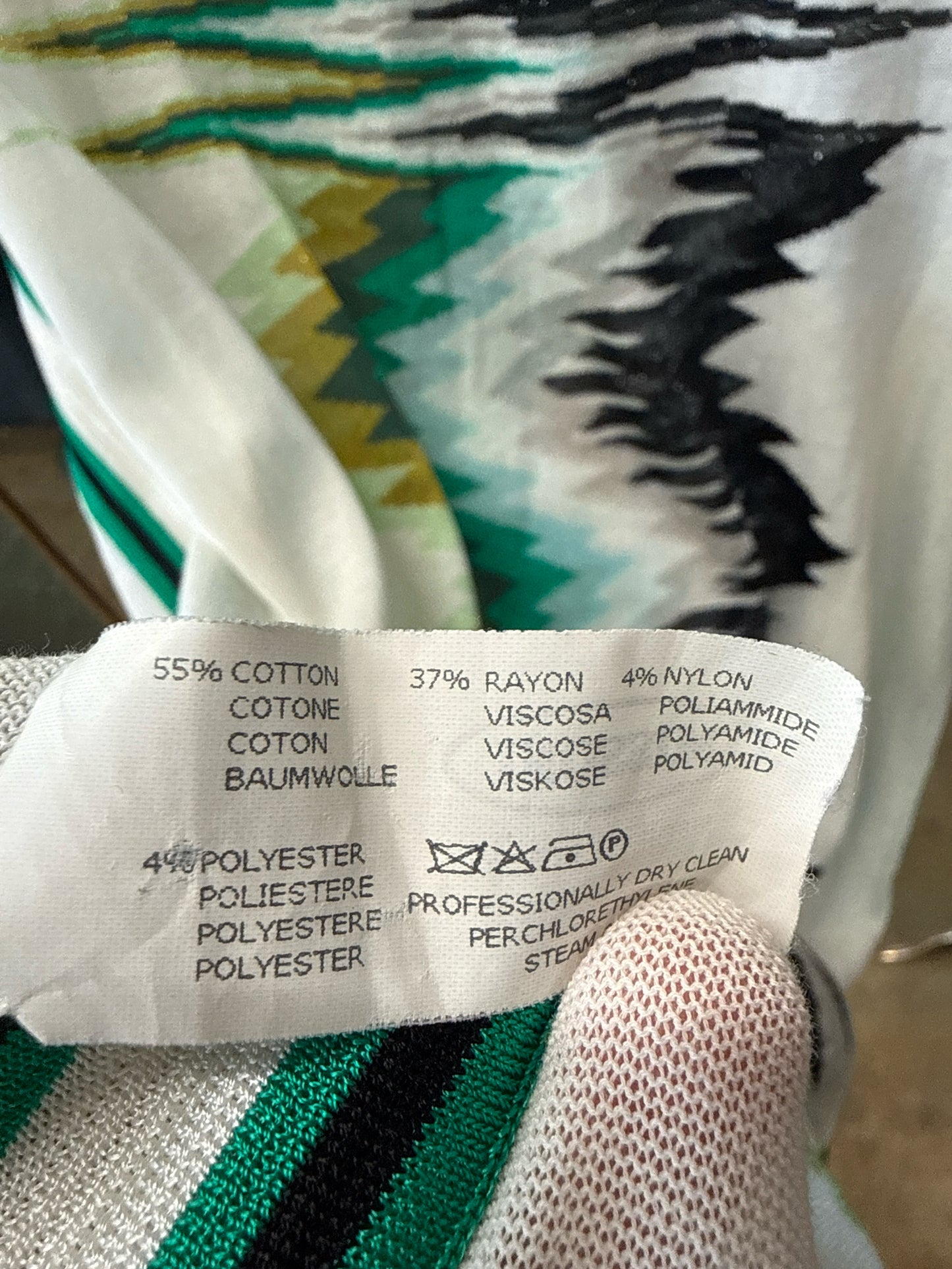 Missoni Cream/Green Dress
