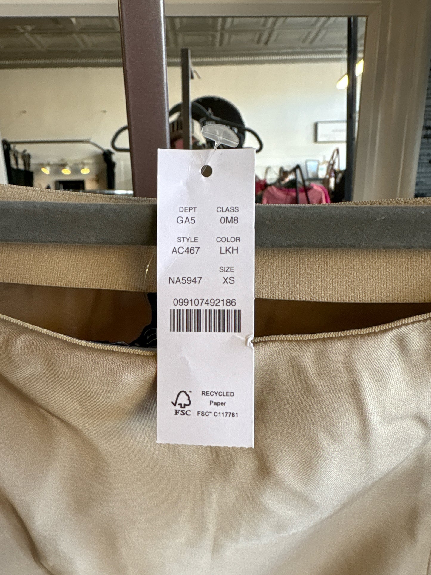 j crew Size XS Champagne Slip Skirt