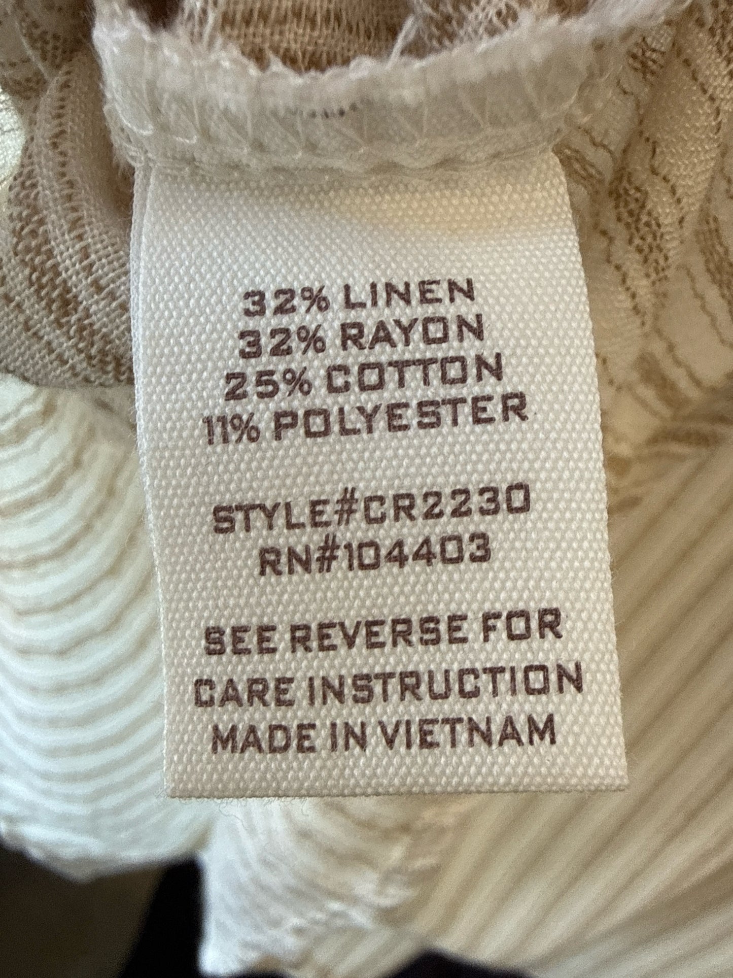 Blu Pepper Size L Cream Top