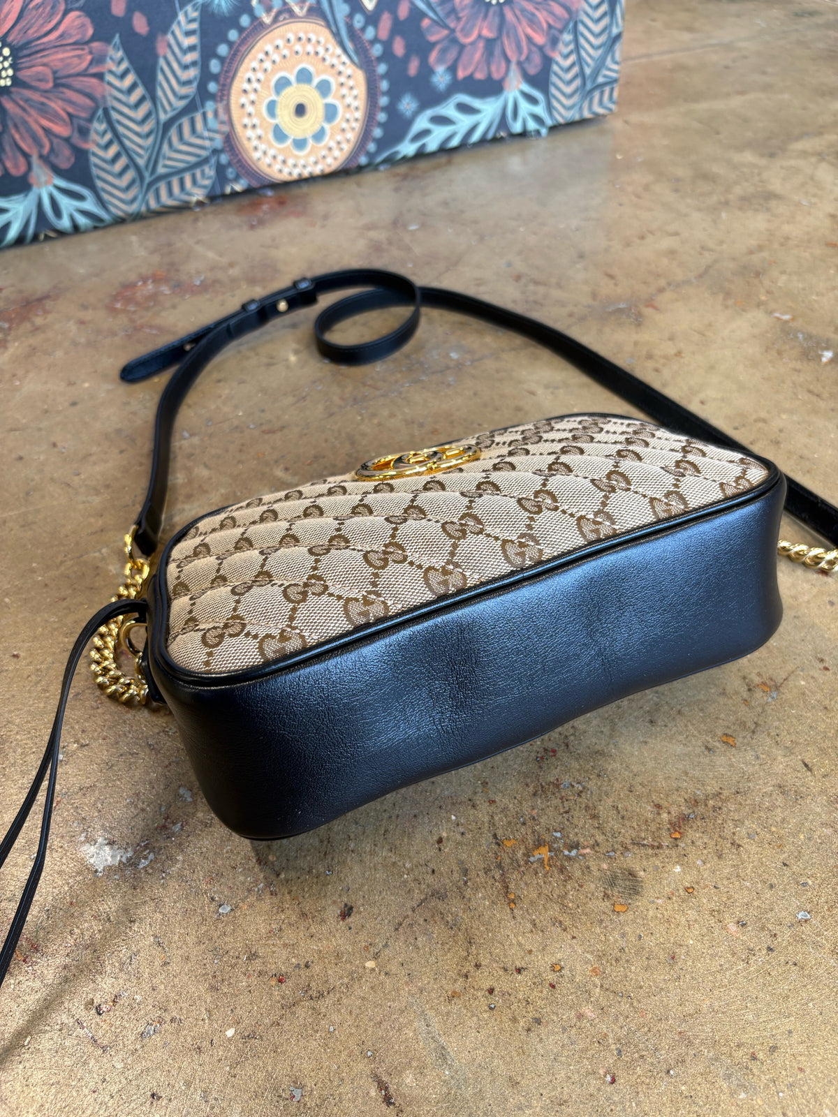 Gucci Black/Multi Signature Monogram Bags/Shoes/Accessories