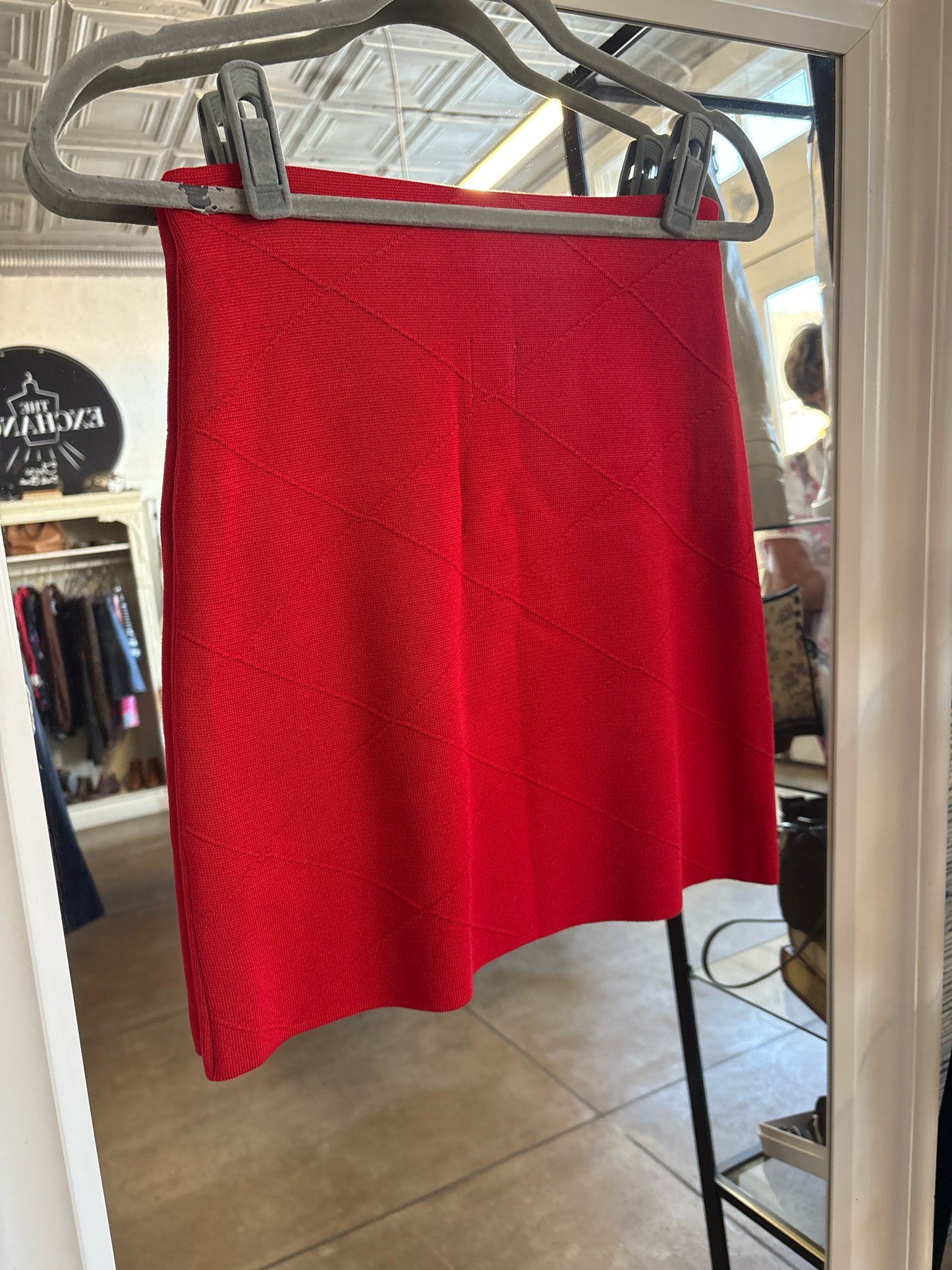 Maeve Size S Red Bows Skirt