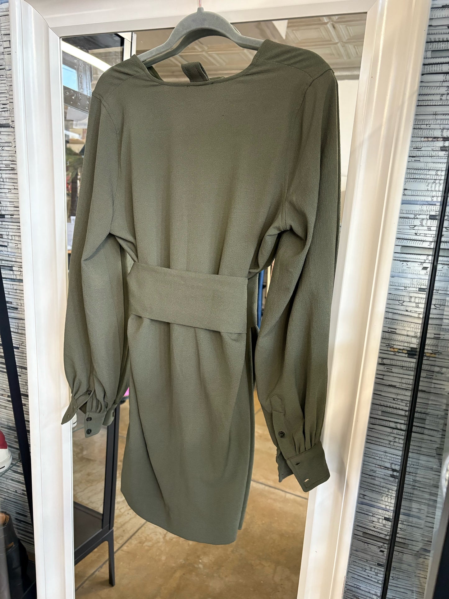 Ganni Size 34 Olive Dress
