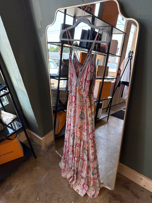 Paani Size M Green/Pink Dress