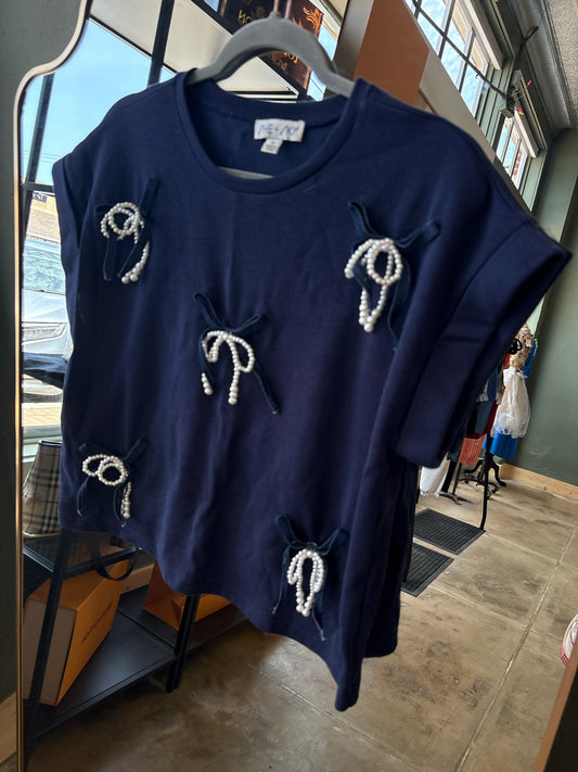 She + Sky Size S Navy Top