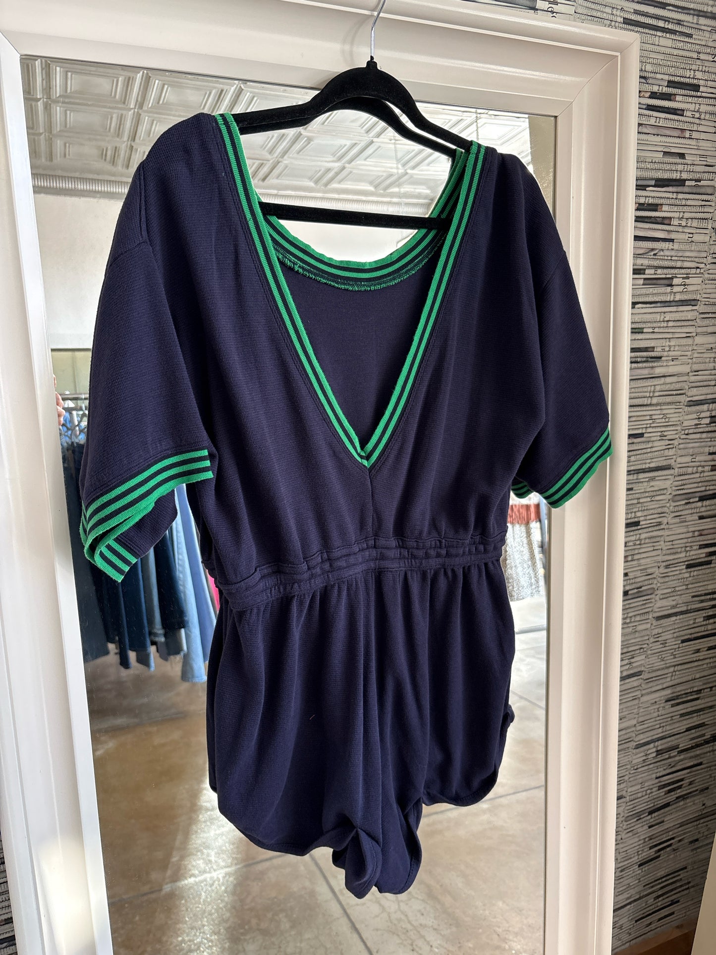 Anthropologie Size S Navy Romper