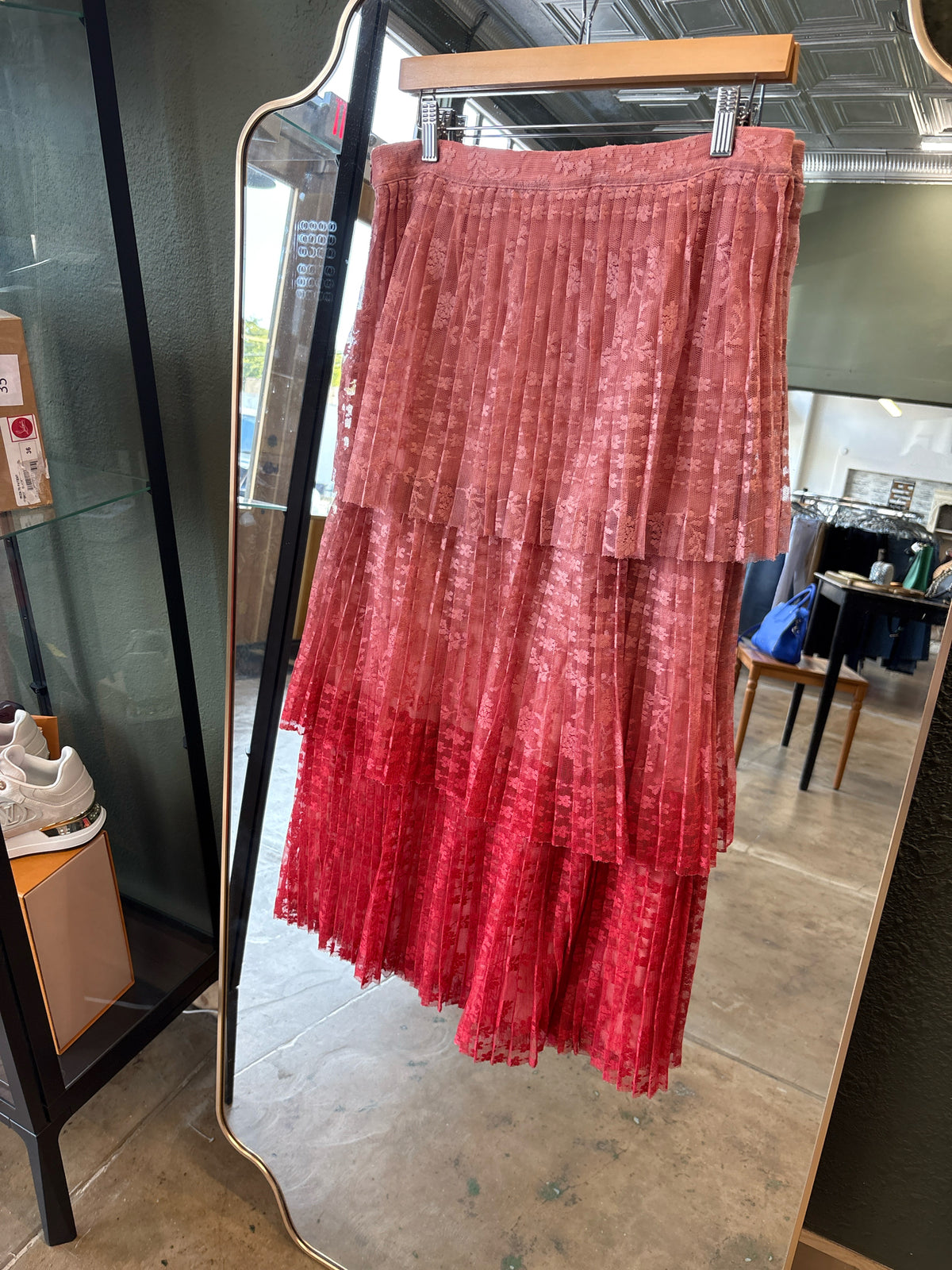 Maeve Size 10 Pink/Red Skirt