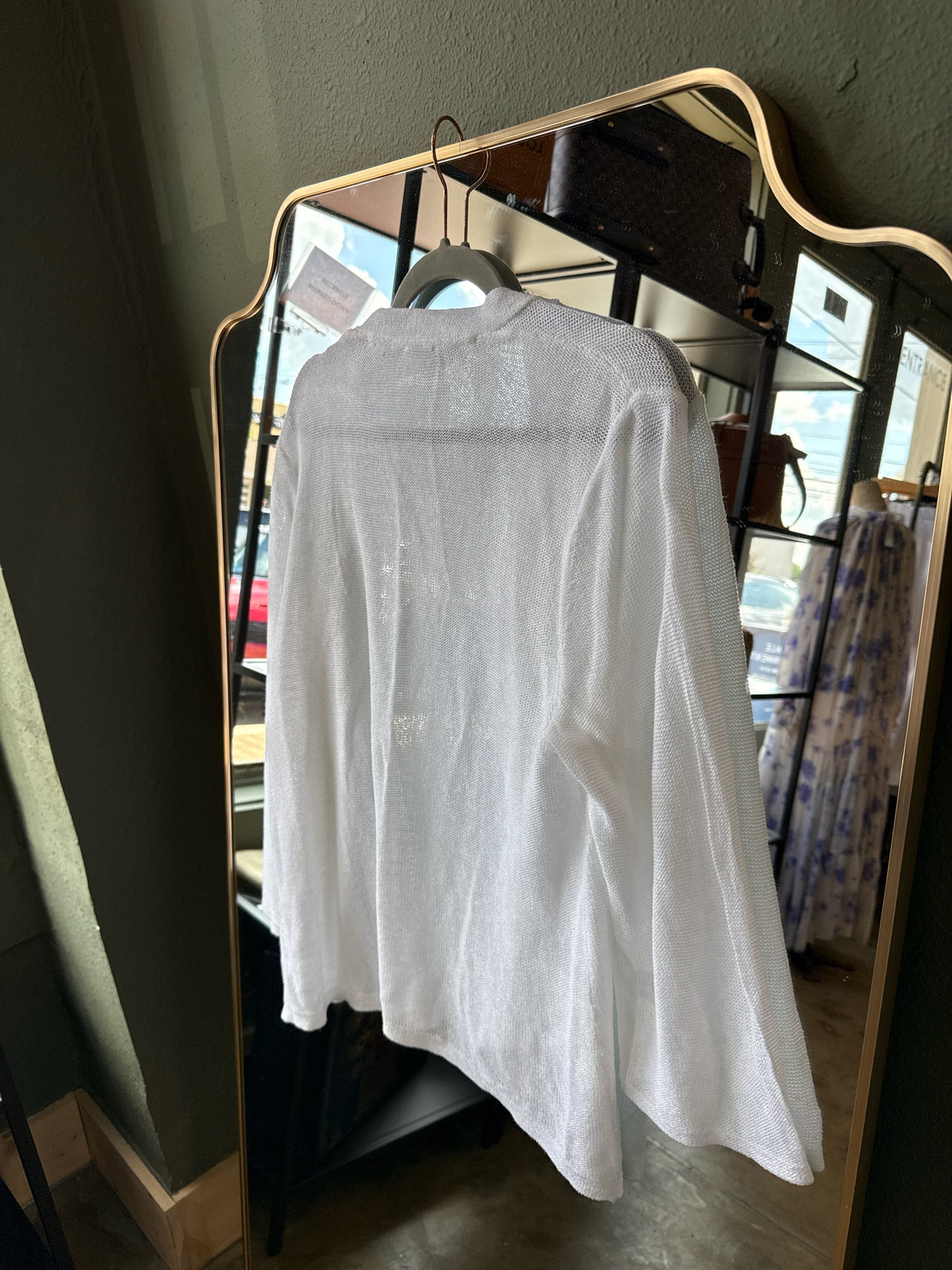 J Jill Size L White Sweater