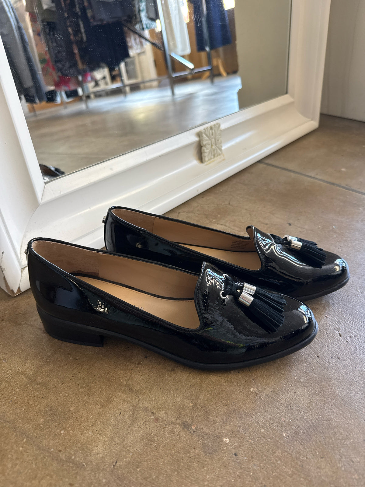 ANTONIO MELANI Shoe Size 6.5 Black Flats