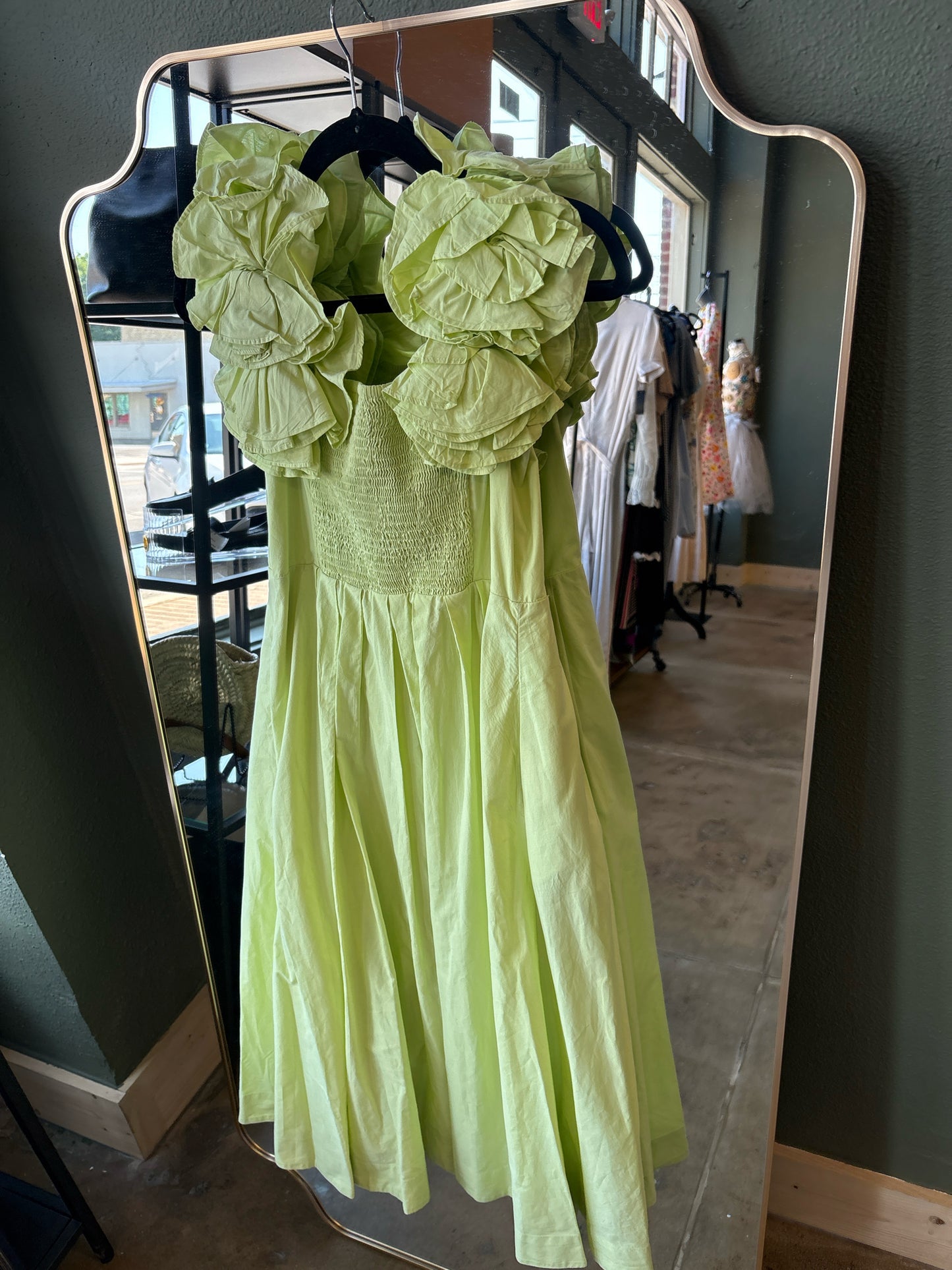Maeve Size M Chartreuse Dress