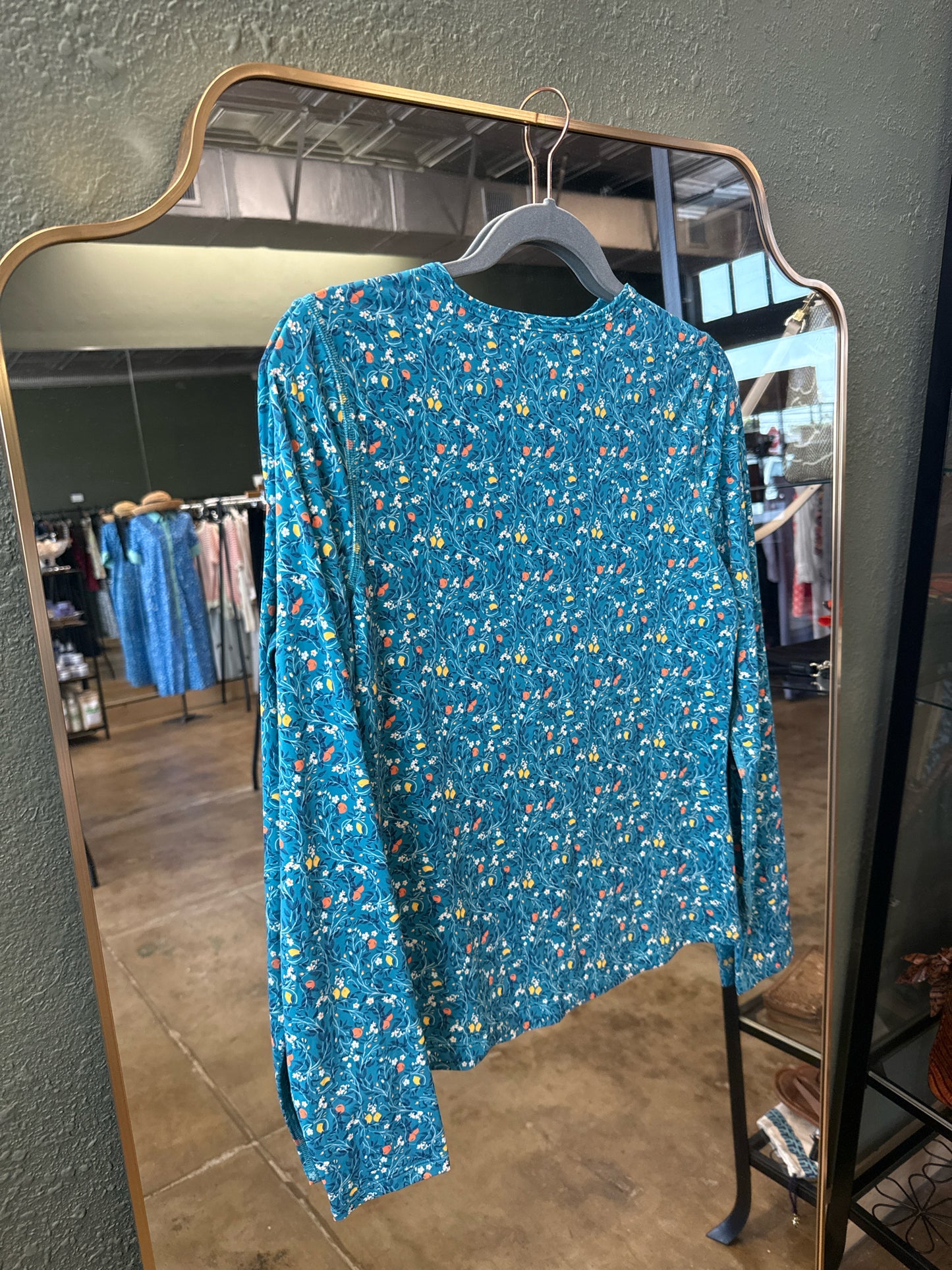 Garnet Hill Size M Teal Swimwear