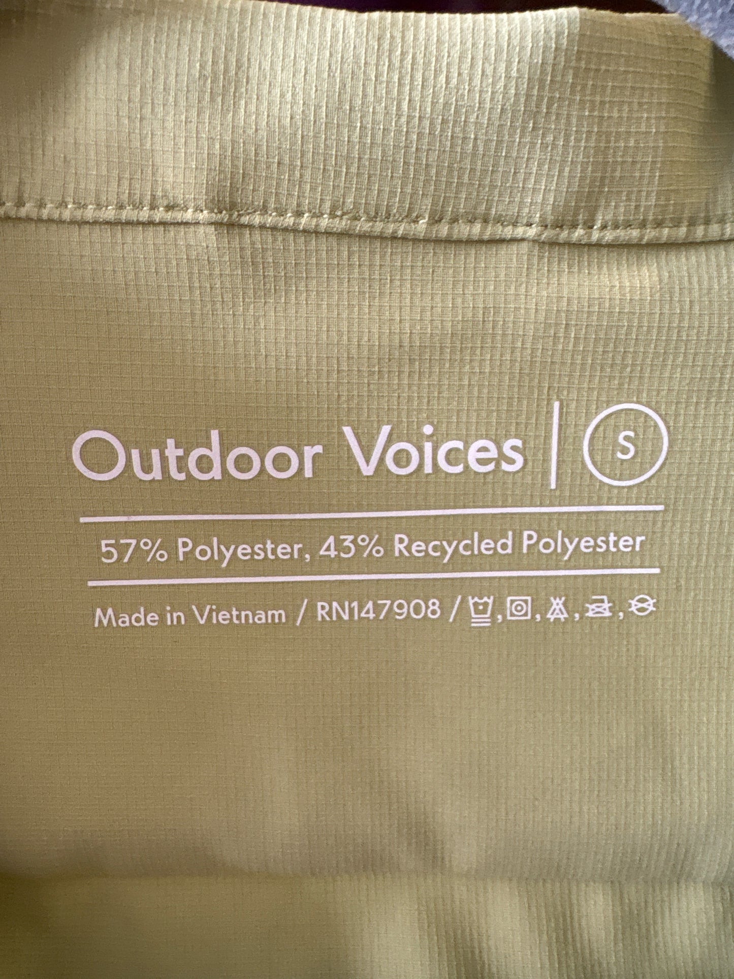outdoor voices Size S Green Tops
