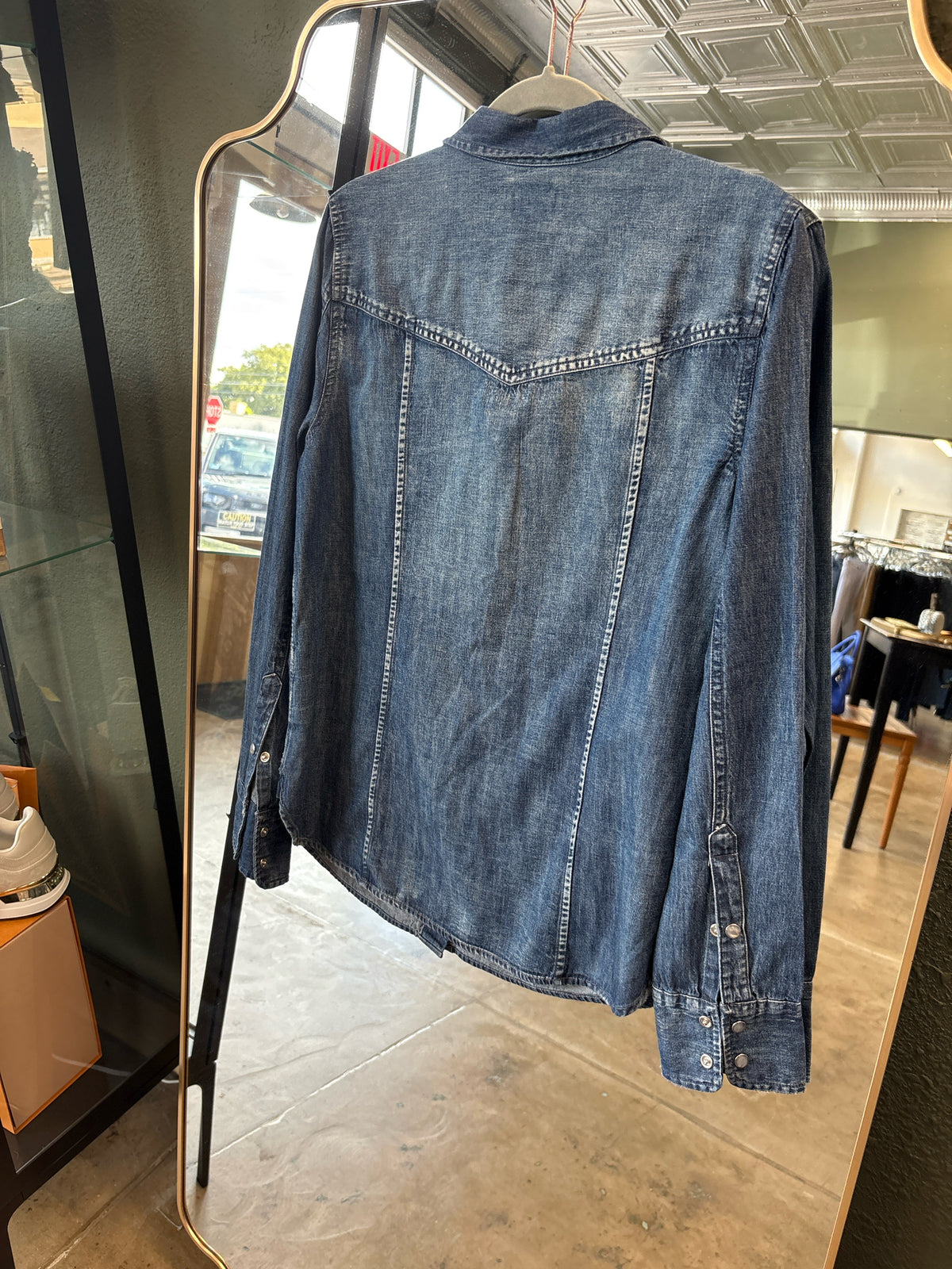 j crew Size 12 Denim Top