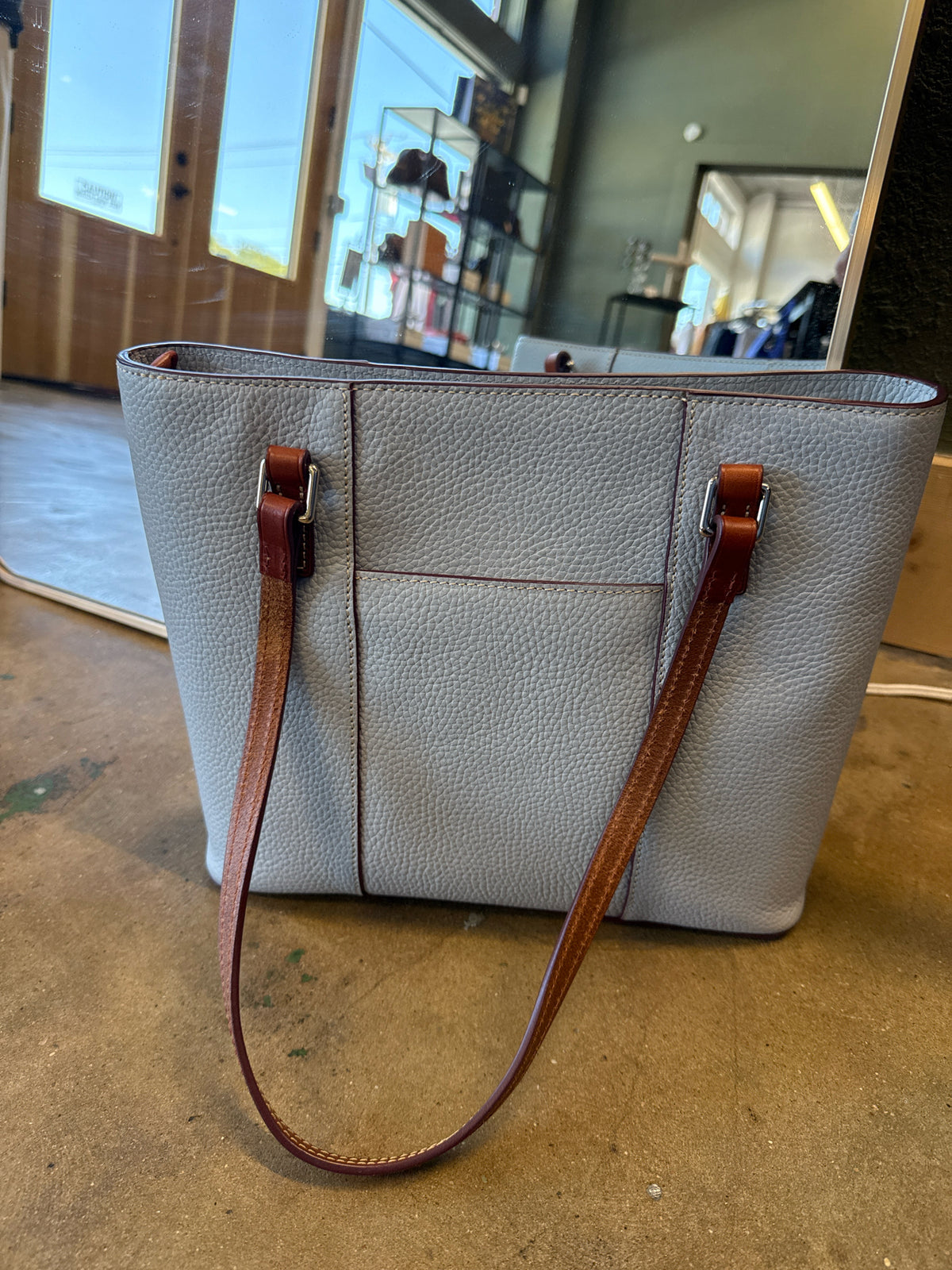DOONEY & BOURKE Gray/Blue Bag Purse/Wallet Set