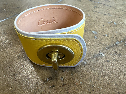 COACH Yellow cuff Bracelet