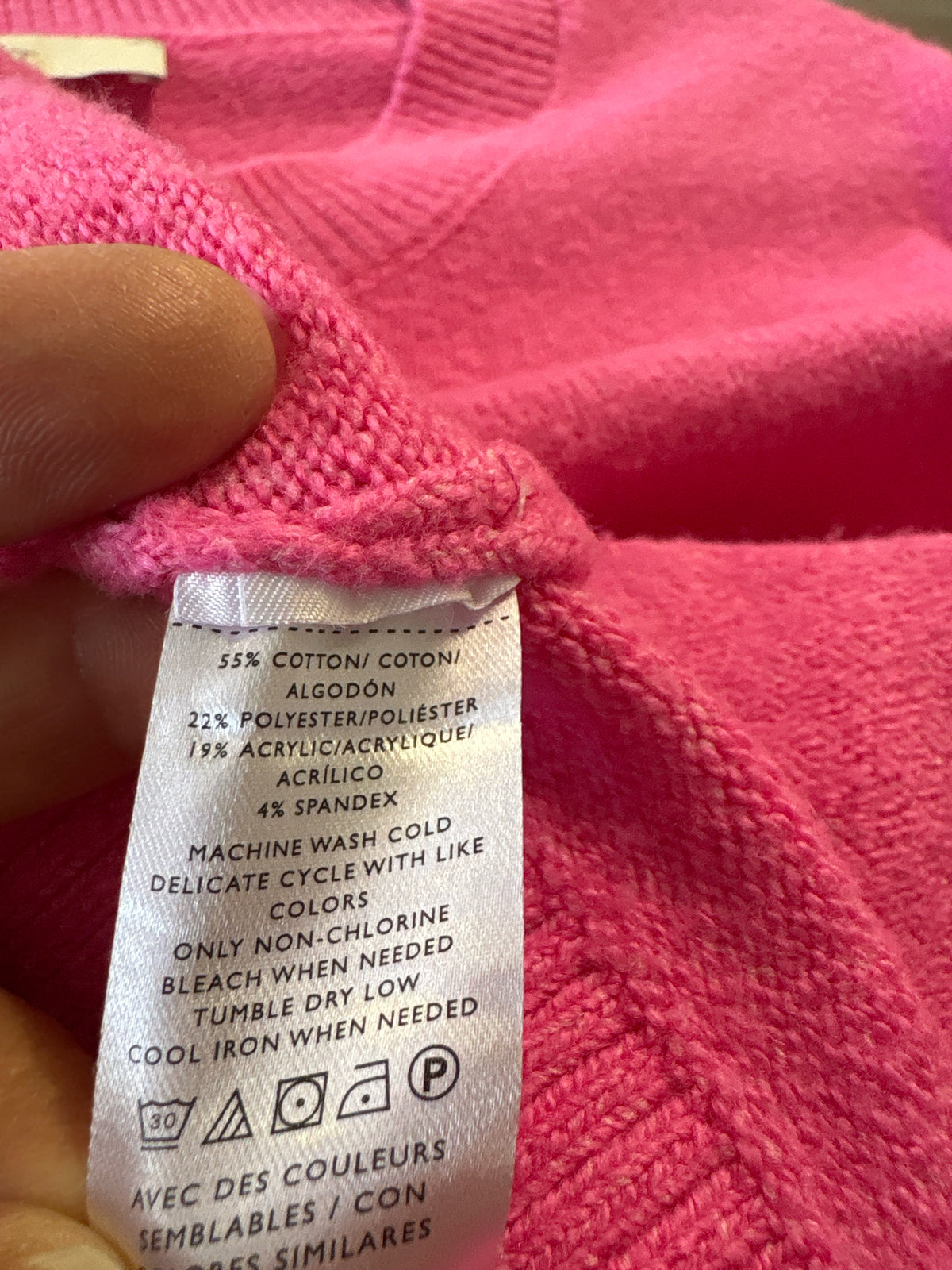LOFT Size M Pink Sweater