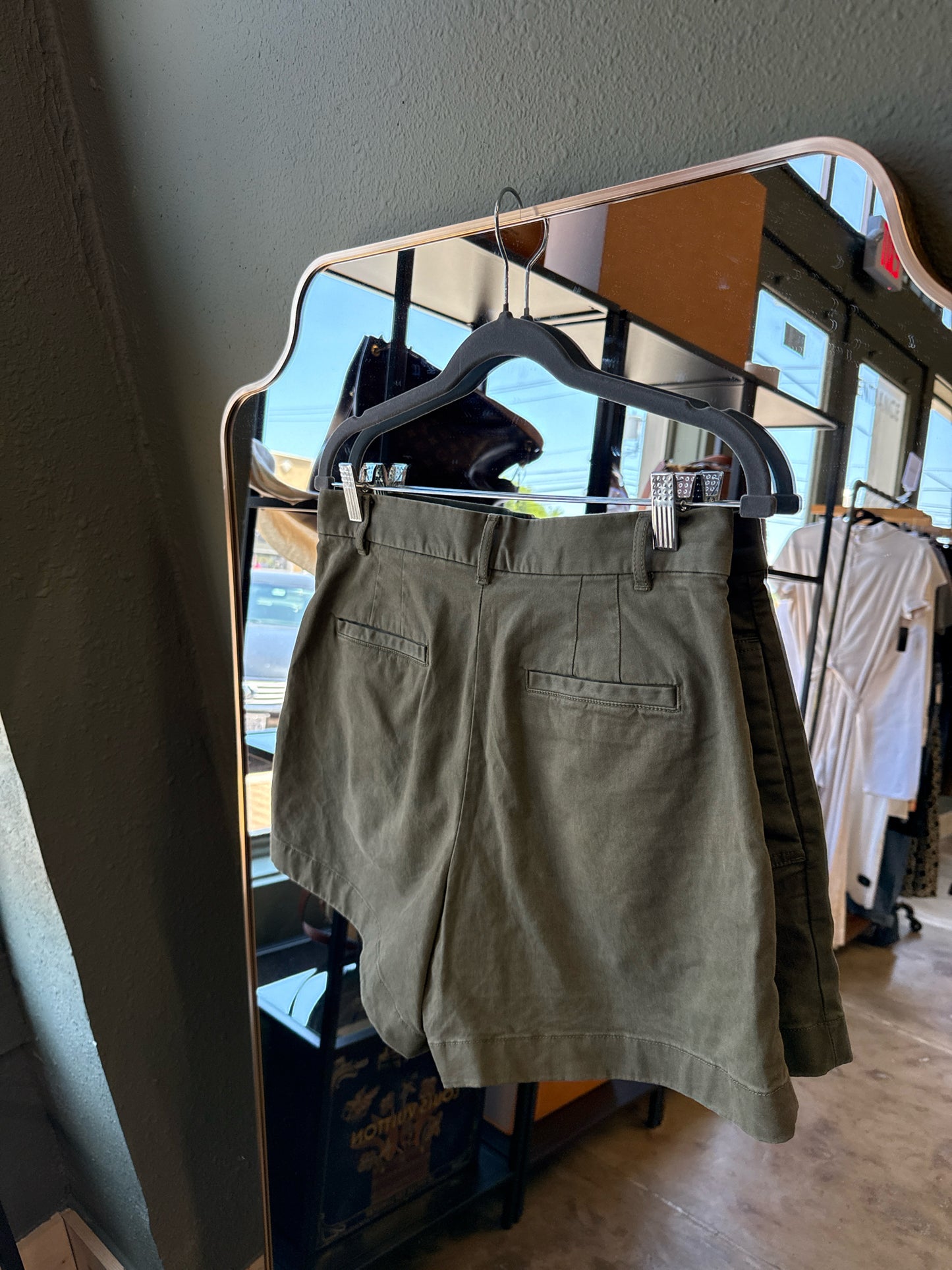 Banana Republic Size 6 Green Shorts