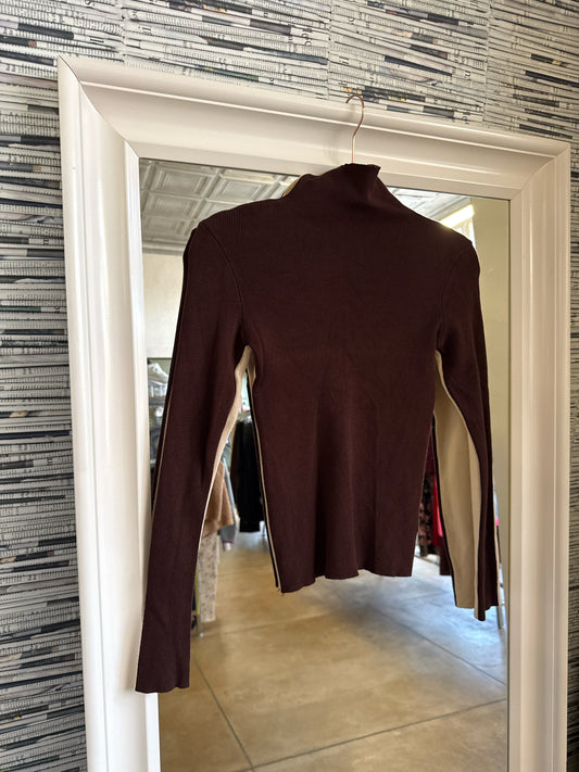 Commense Size M Brown/Tan Top