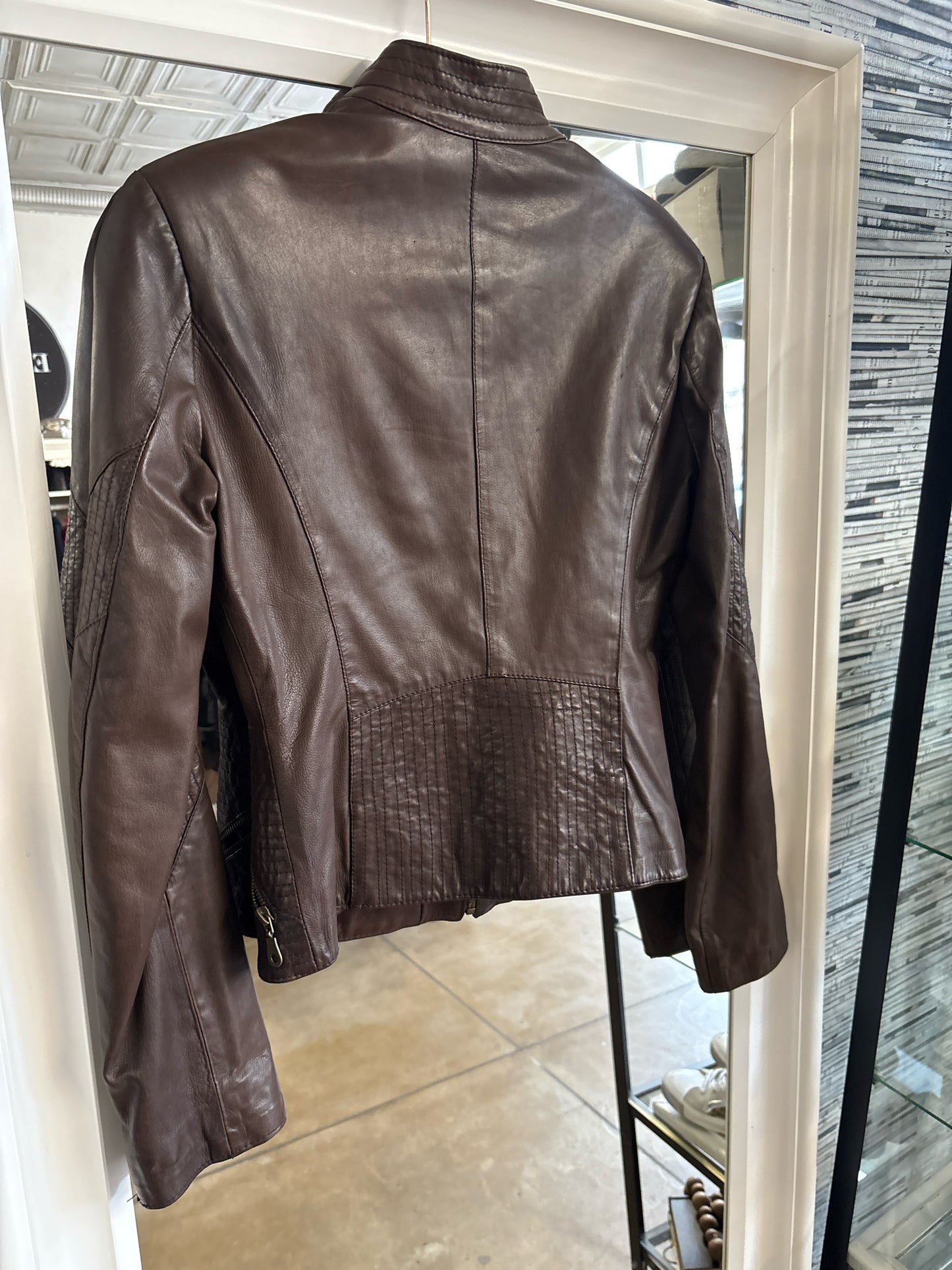 Vera Pelle Size 44 Dark Brown Jacket