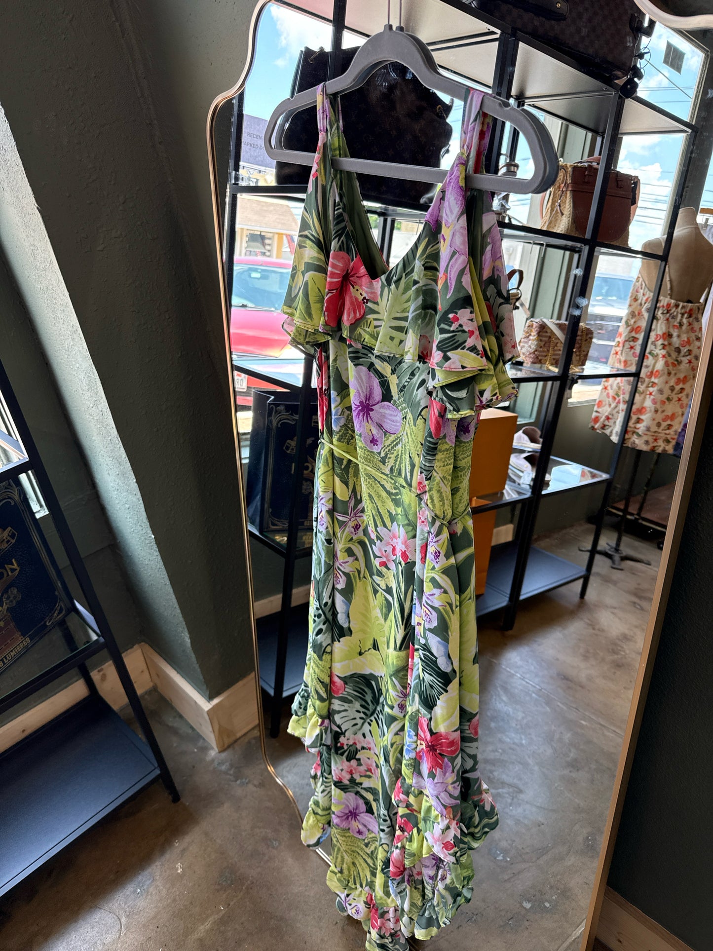 Tommy Bahama Size M Green/multi Dress