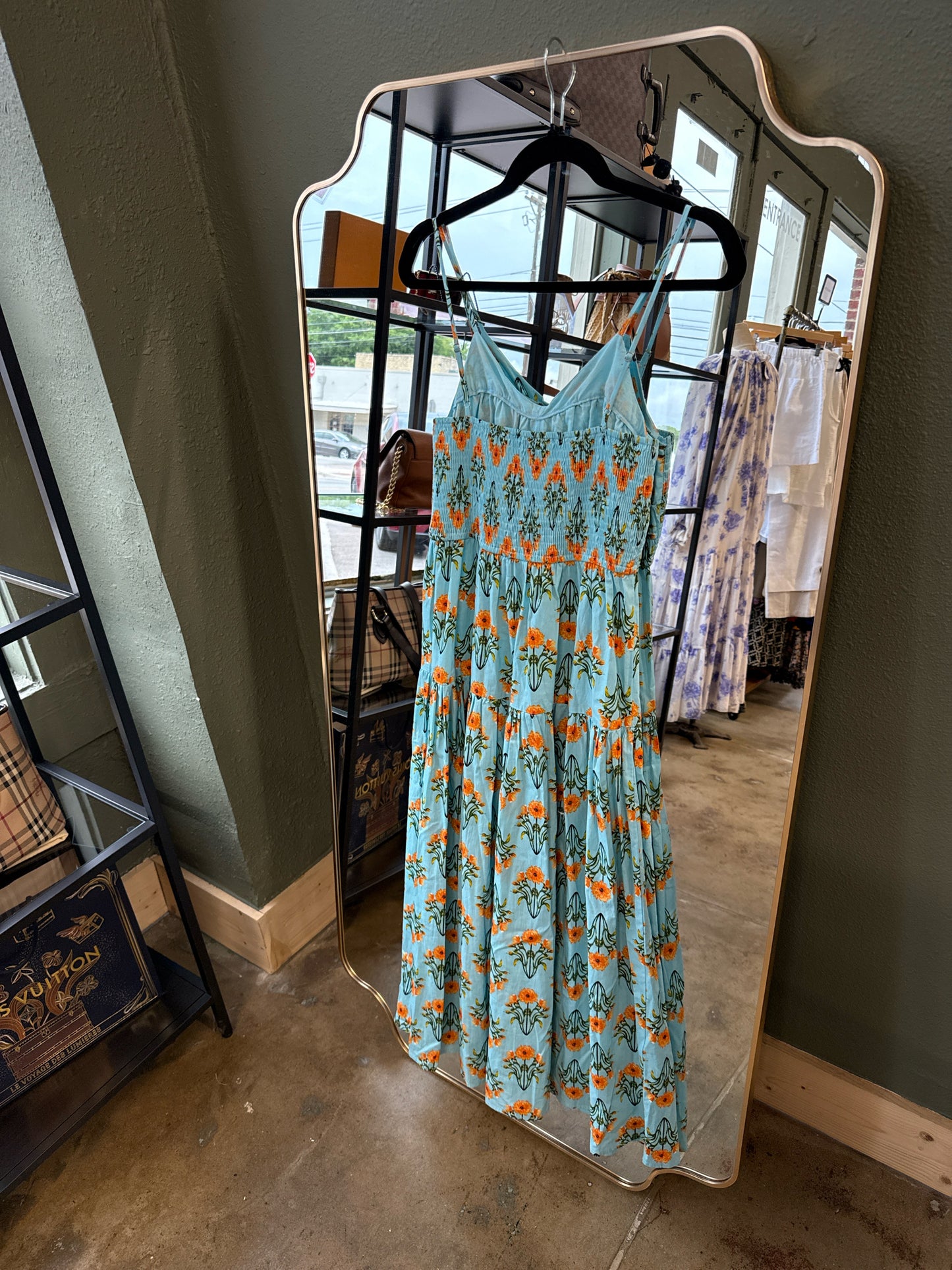Moon River Size S Blue/Orange Dress