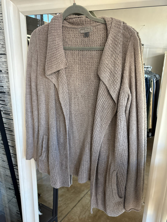 Barefoot Dreams Size XS Taupe waffle Cardigan