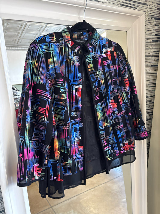 Ming Wang Size XS multi Jacket