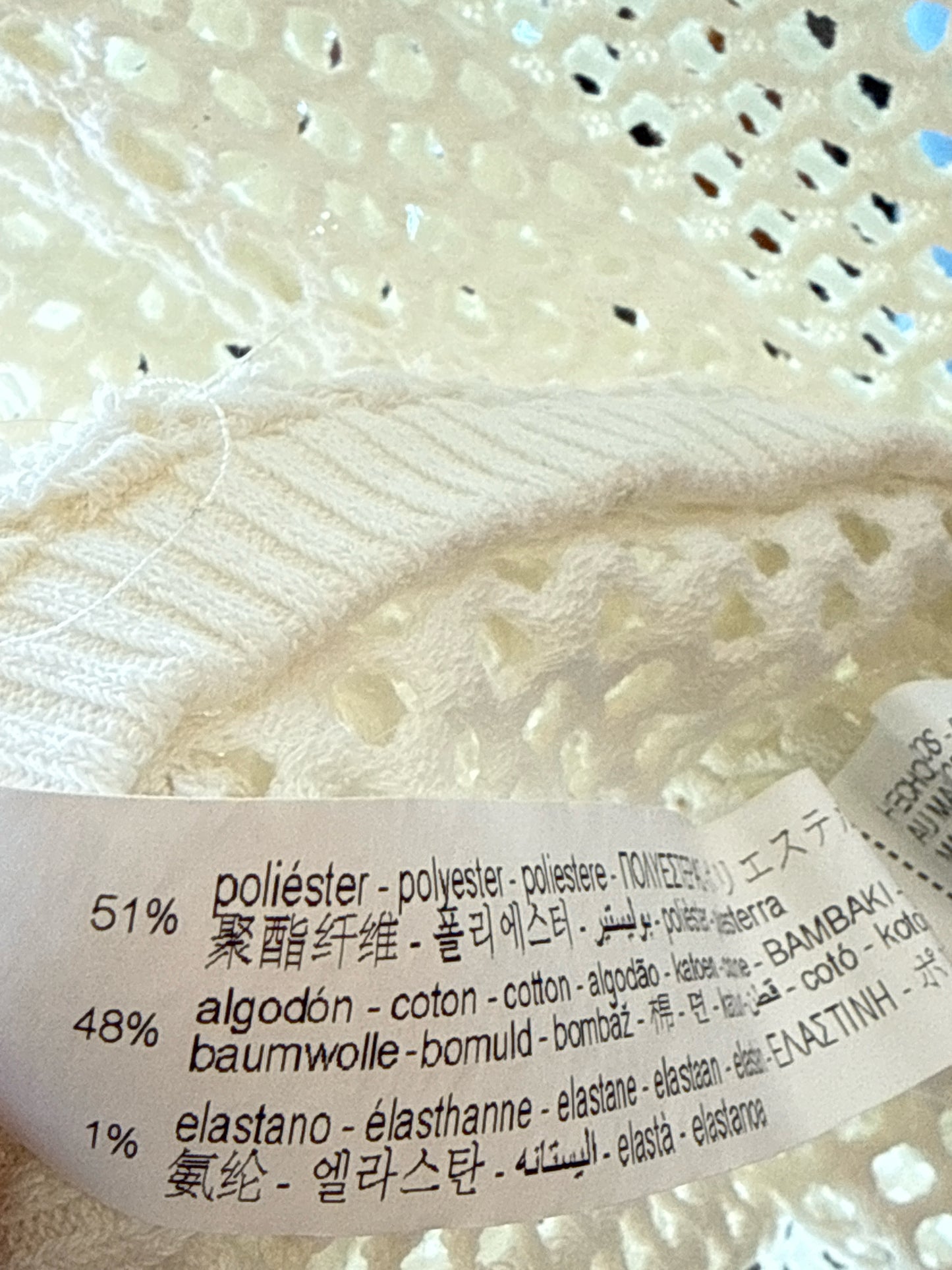 ZARA Size S Ivory Top