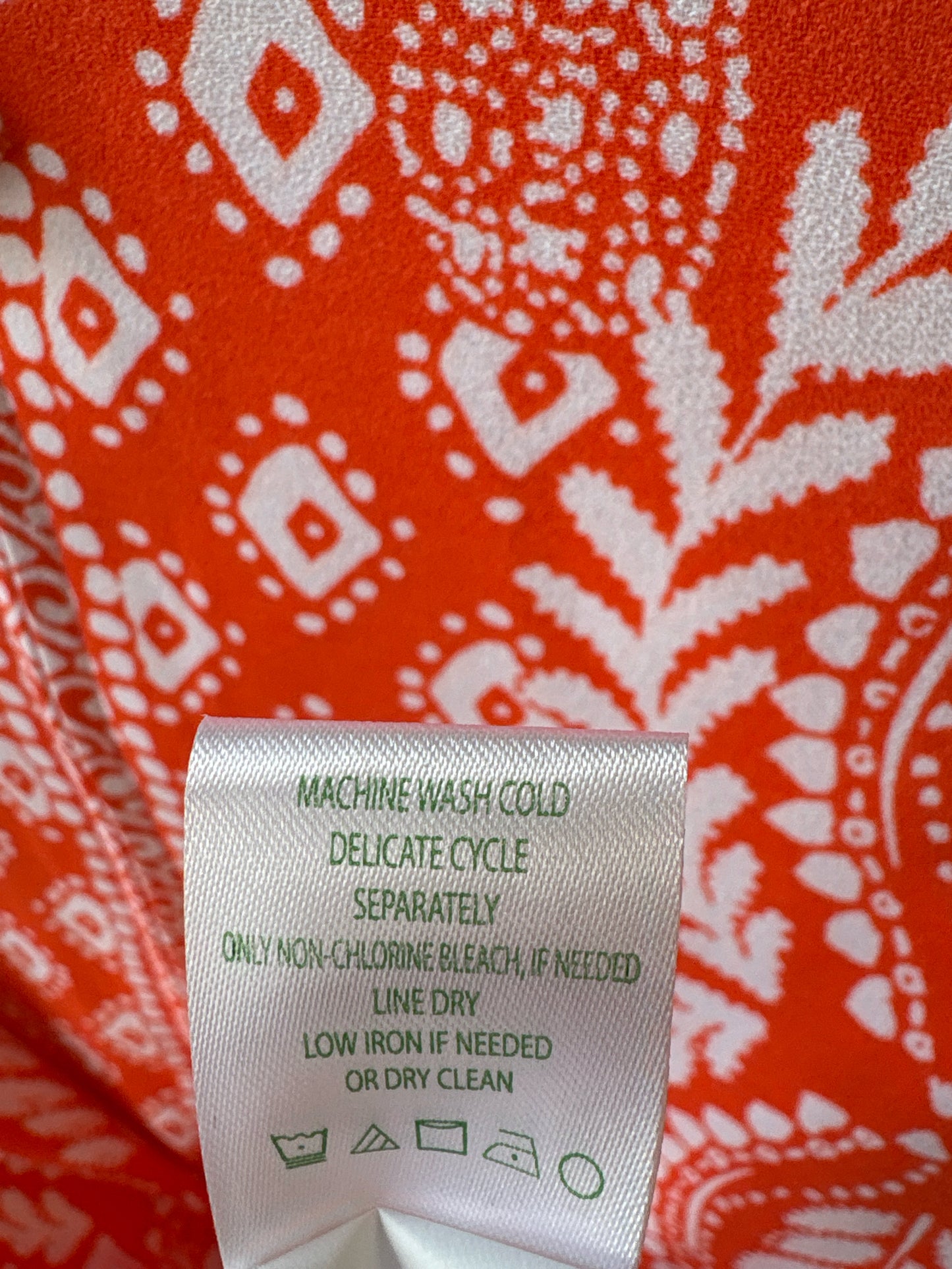 Lilly Pulitzer Size 10 orange and white handkerchief Dress