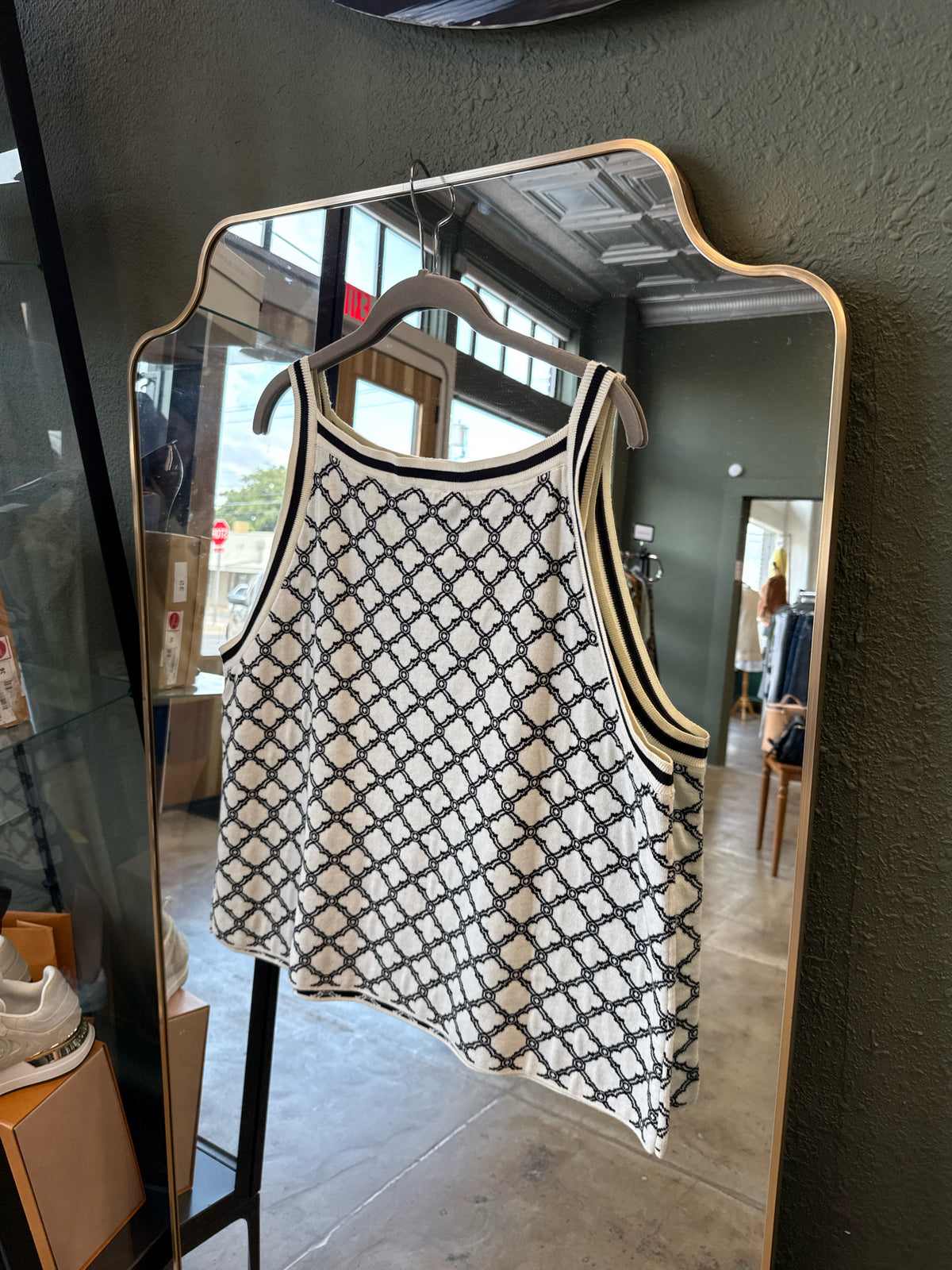 TALBOTS Size 2X B&W Two Piece Set
