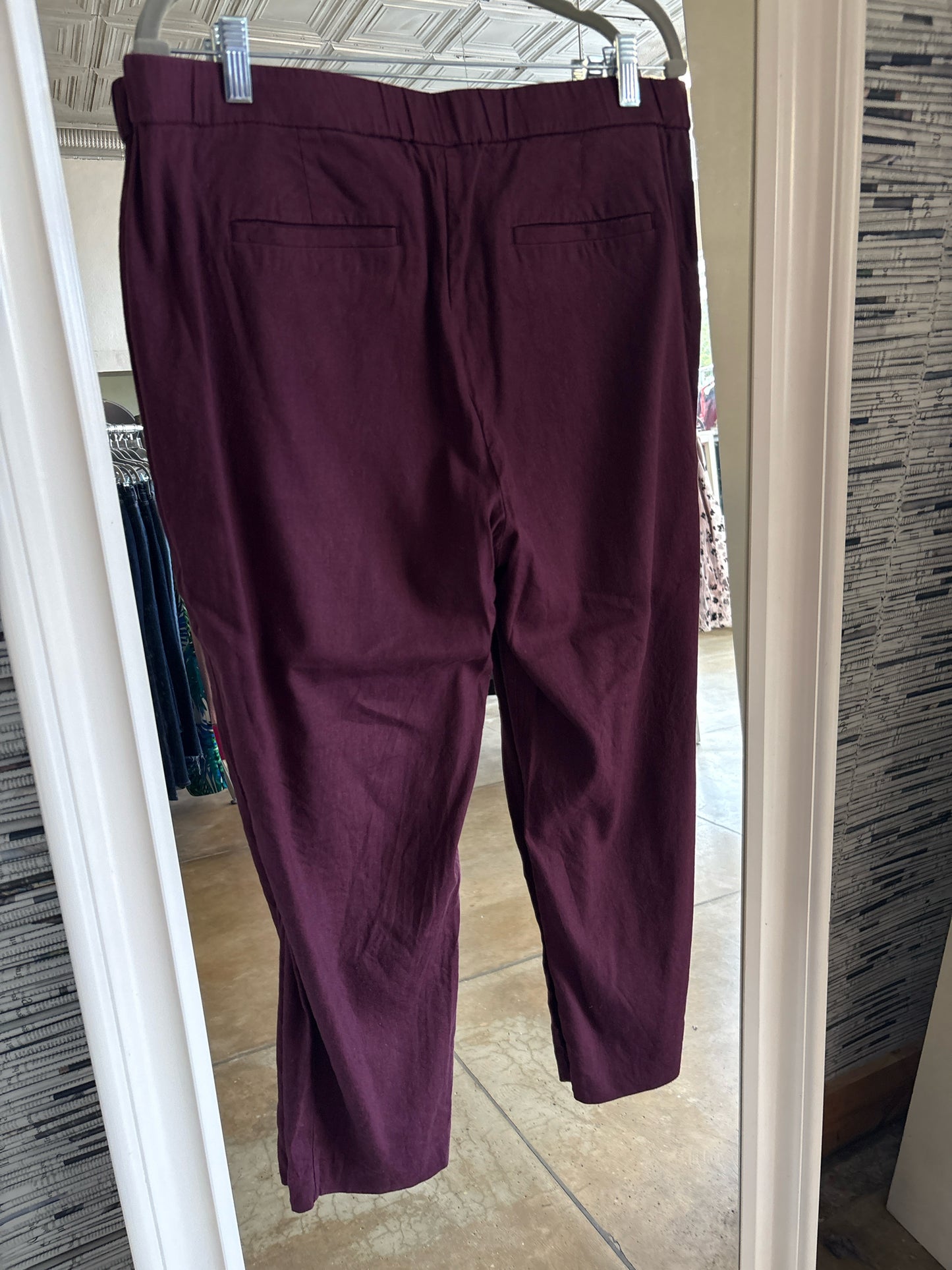 J Jill Size L Maroon Pants