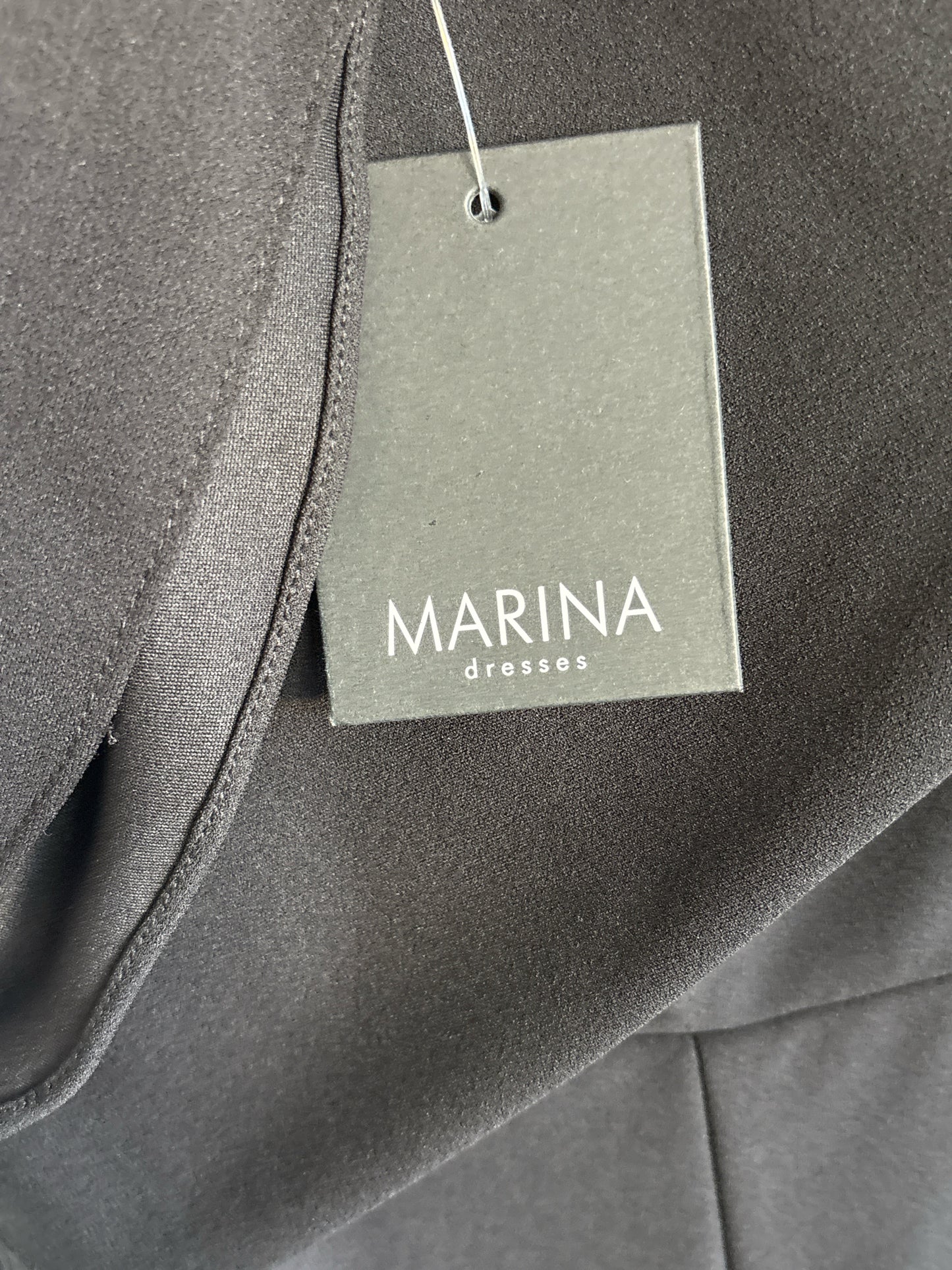 MARINA Size 12 Black One shoulder Romper