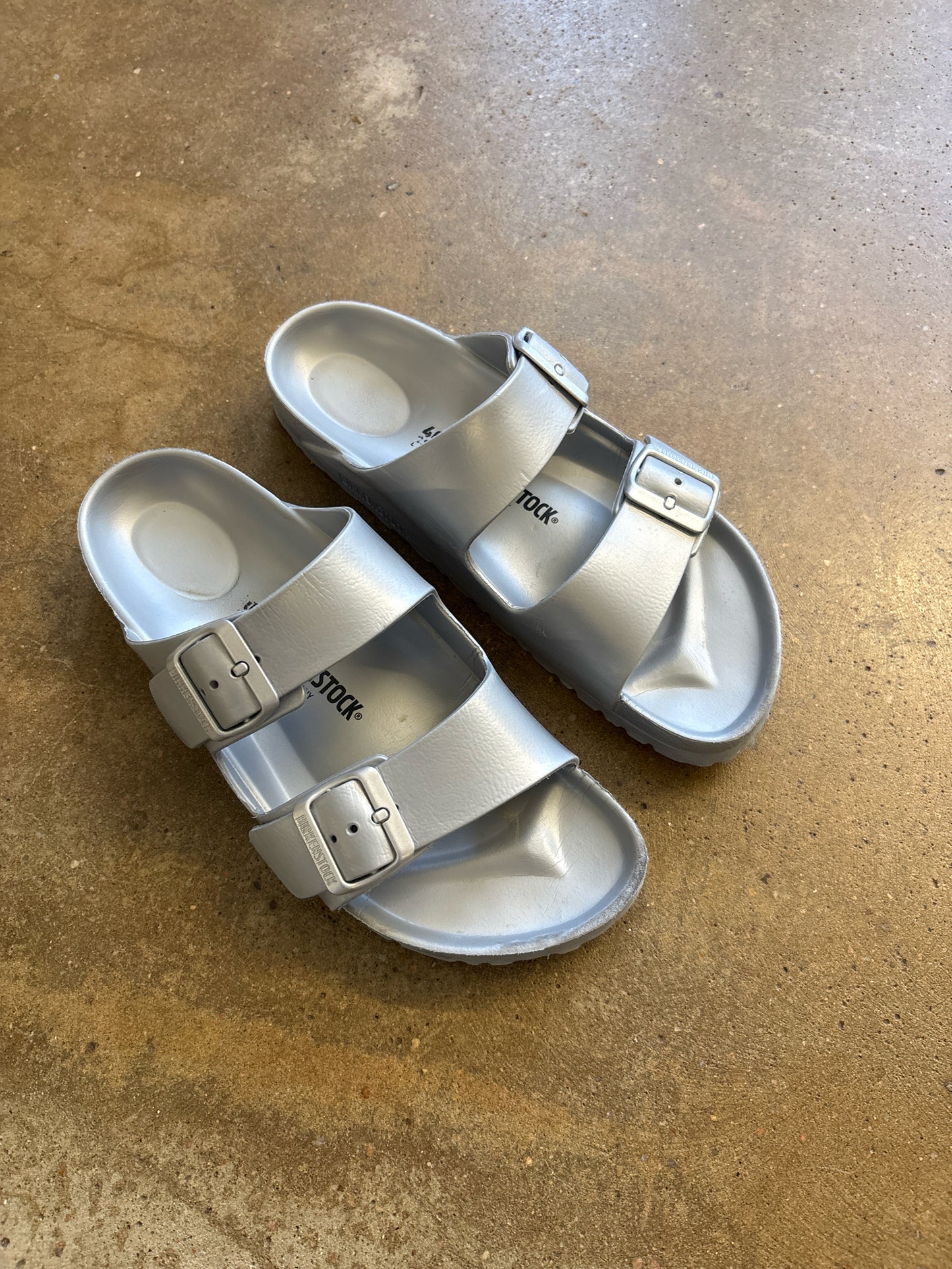 Birkenstock Shoe Size 39 Silver Sandals