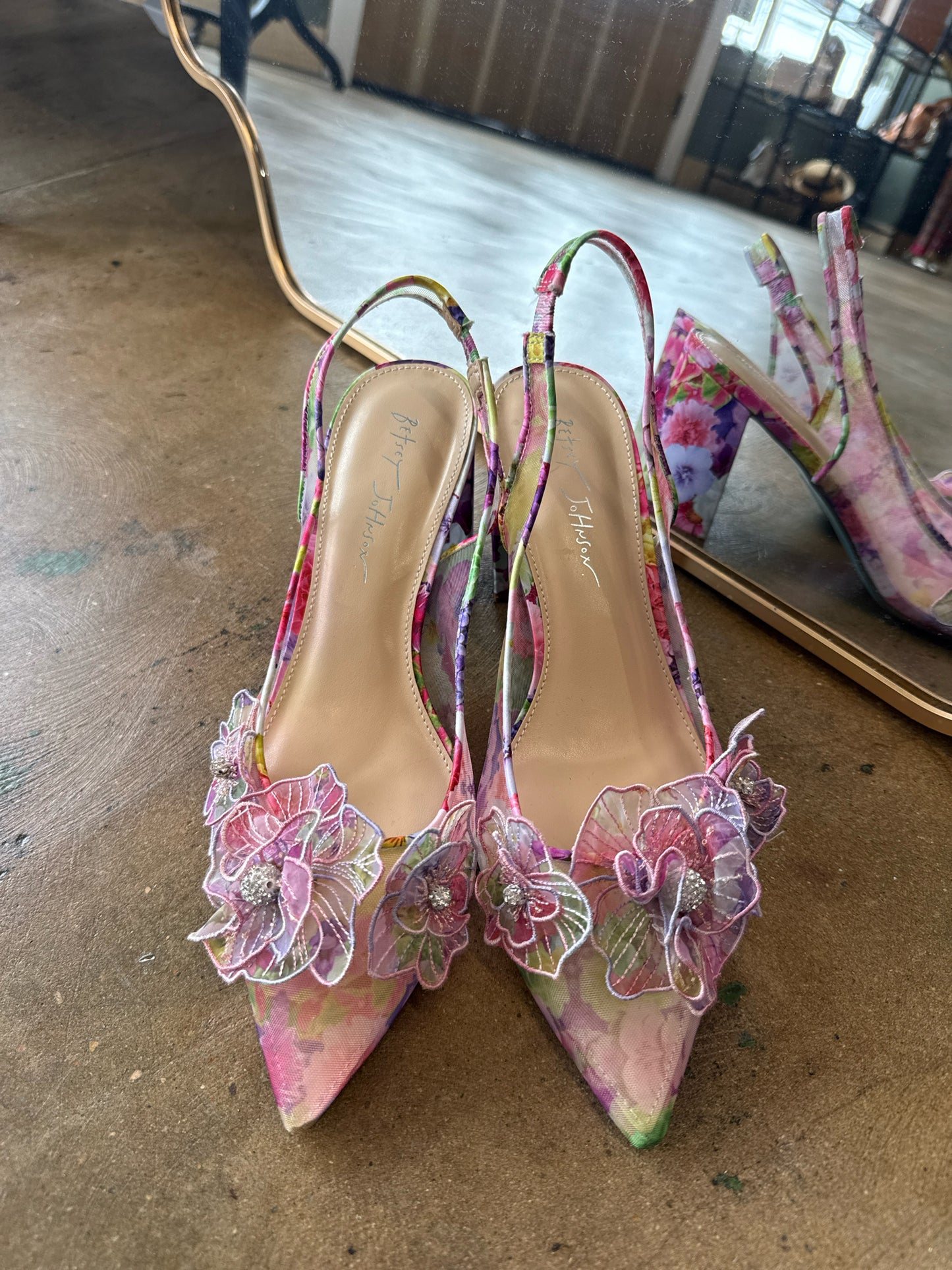 Betsey Johnson Shoe Size 9 multi Heels