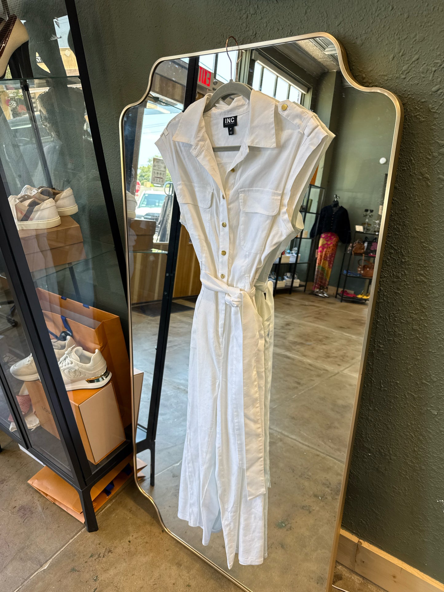 INC Size 8P White Romper