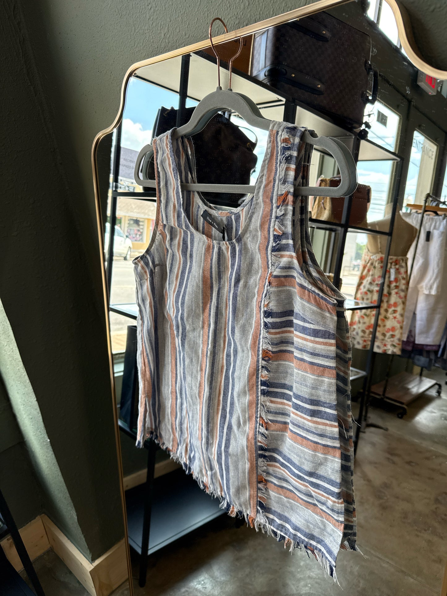 doe & rae Size S Blue/Orange Top