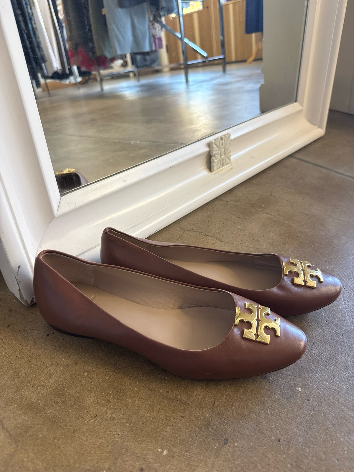 Tory Burch Shoe Size 8.5 Brown Flats
