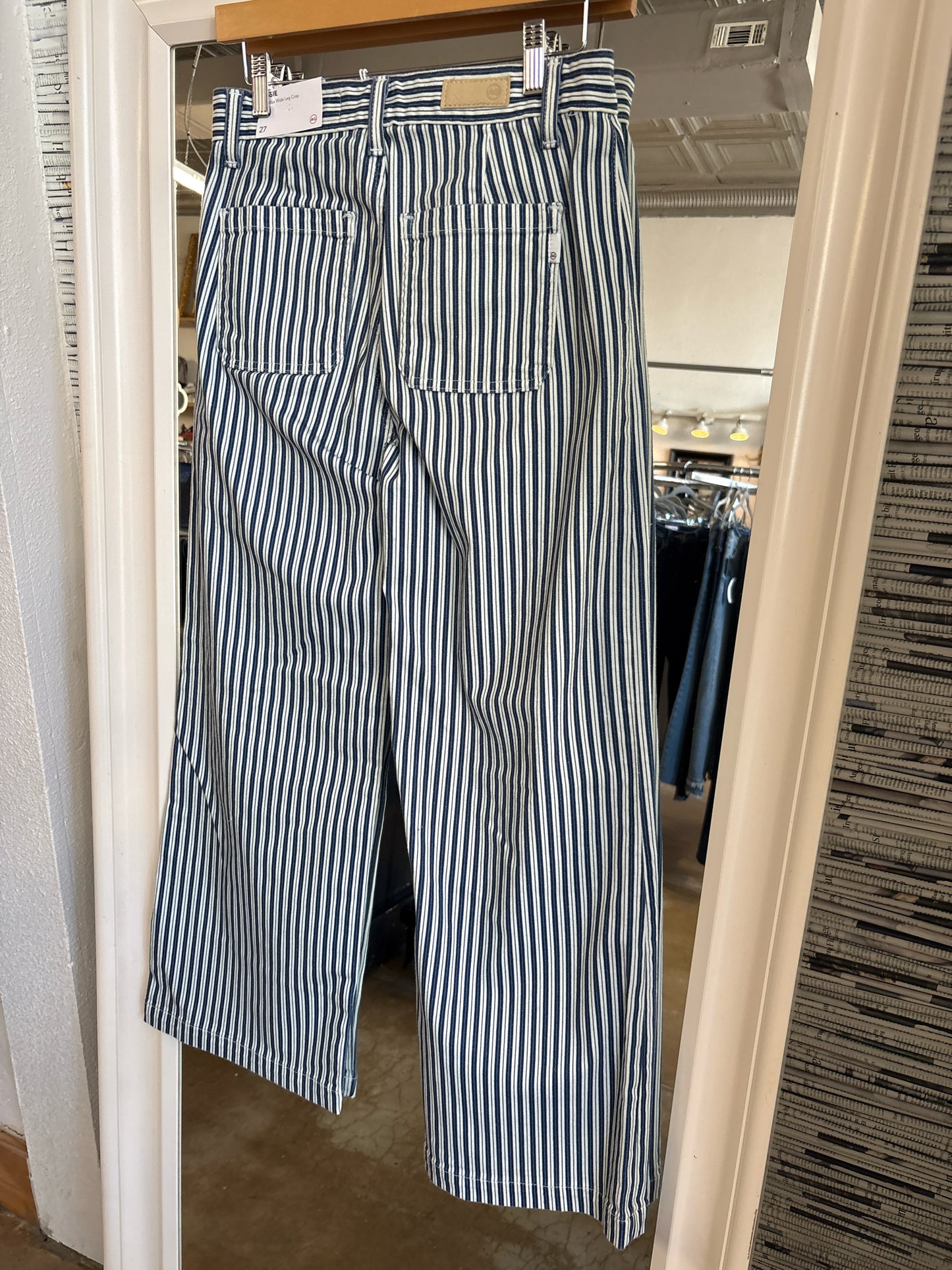 AG Size 27 blue and white Pants