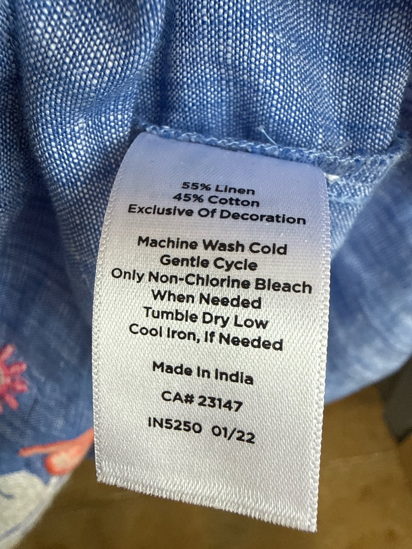 TALBOTS Size L Blue/Multi Top