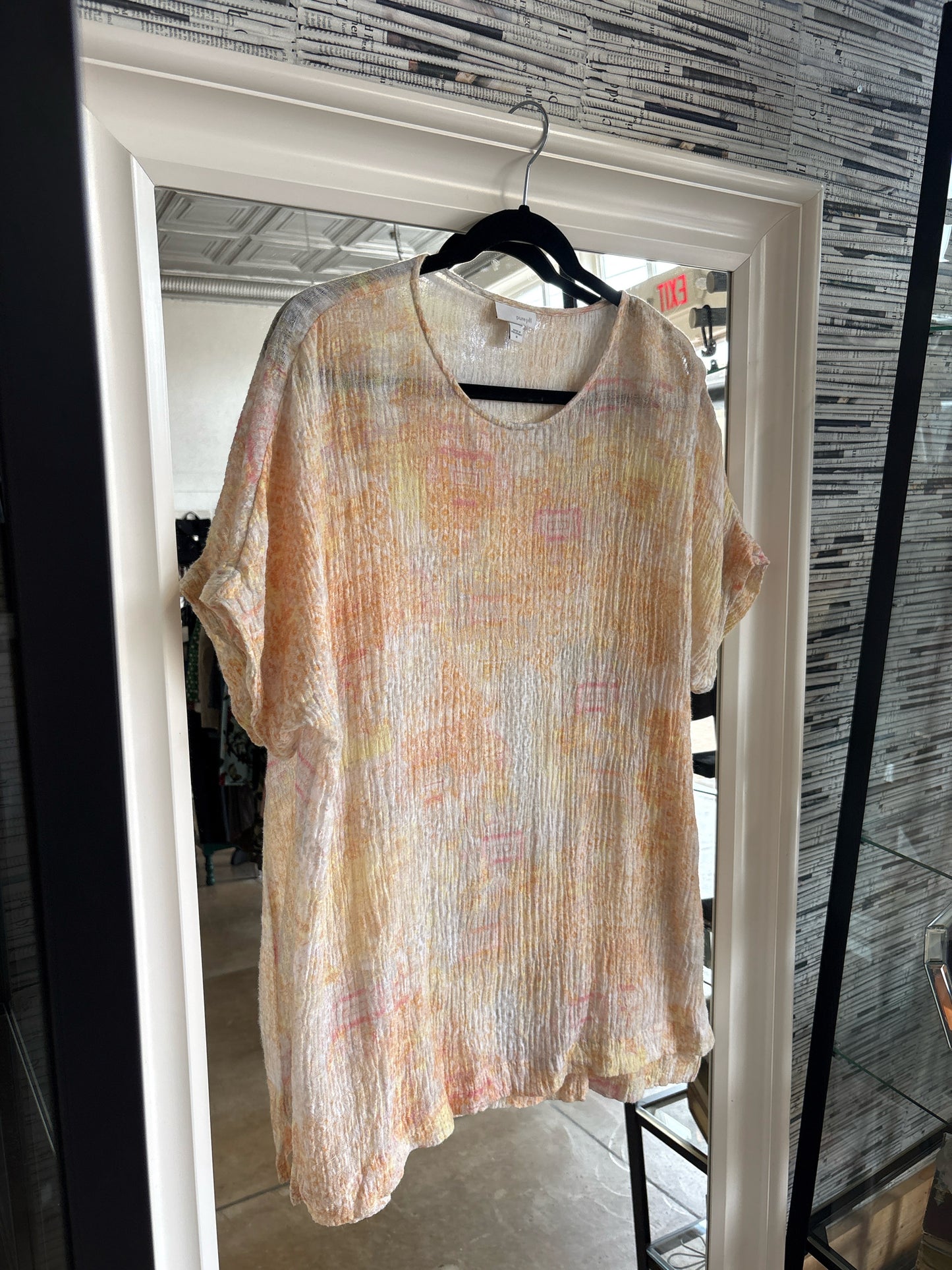 Purejill Size M multi watercolor Top