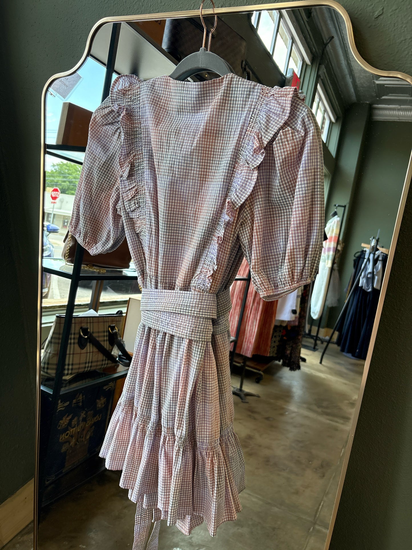 Storia Size M multi Checkered Dress
