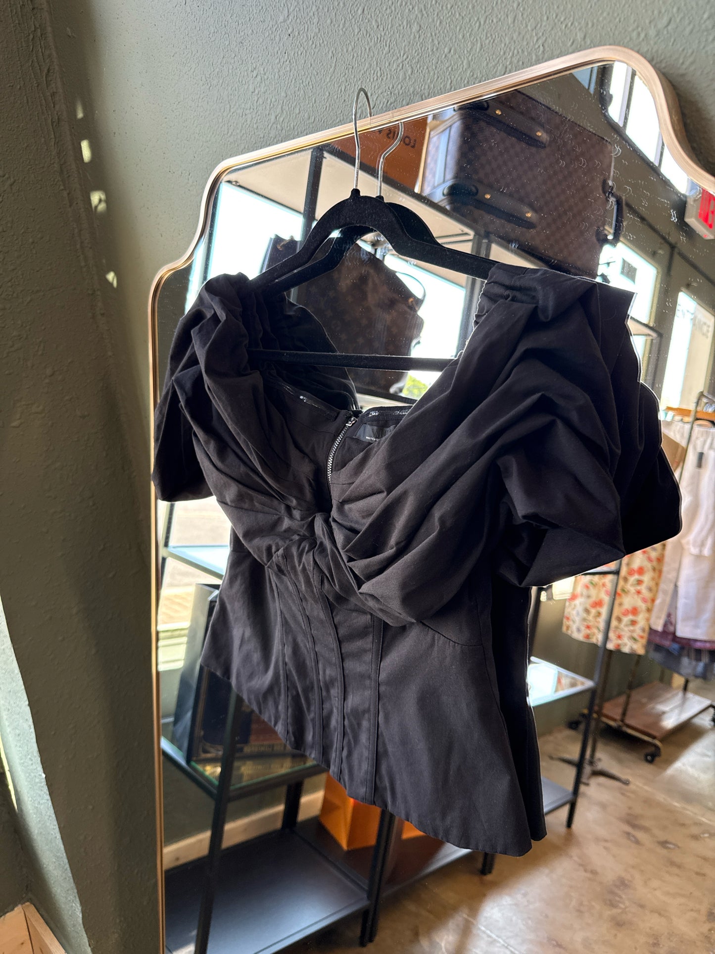 White House Black Market Size 6 Black Top