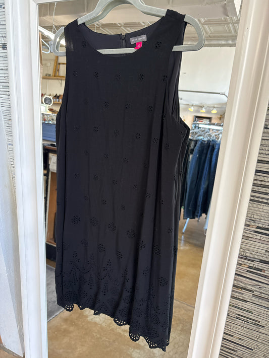 Vince Camuto Size 12 Black Dress