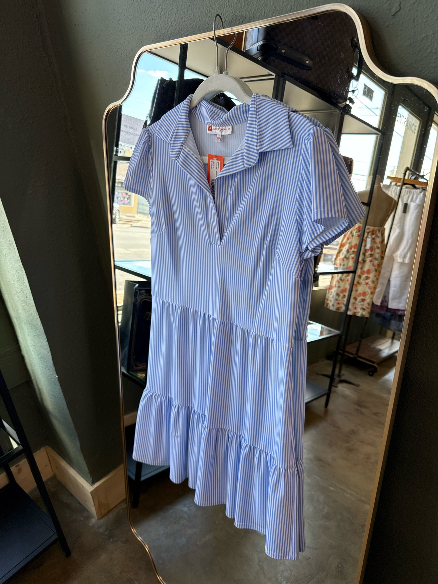 JUDE CONNALLY Size S Blue/White Dress