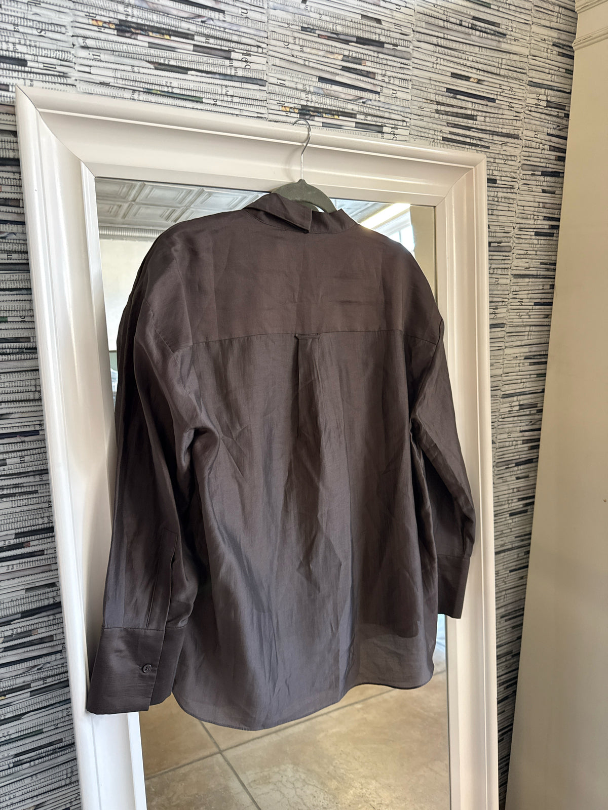 ZARA Size L Brown Top